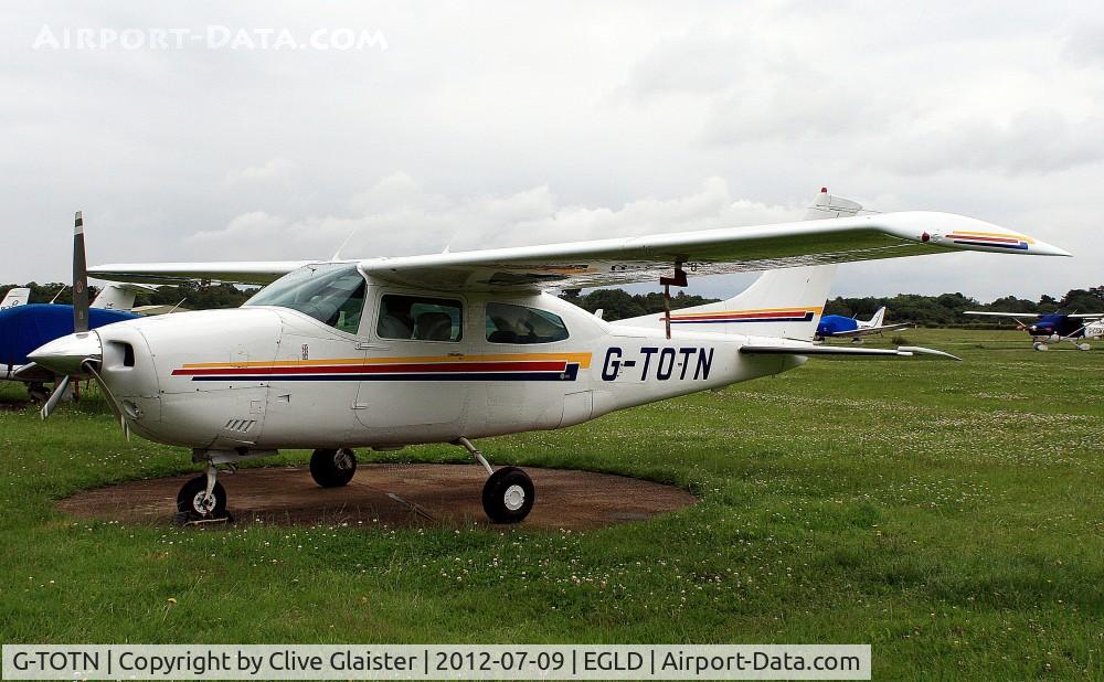 G-TOTN, 1977 Cessna 210M Centurion C/N 21061674, Ex: N732PV > OO-CNJ > G-BVZM > G-TOTN - Originally owned to, Zone Travel Ltd in February 1995 as G-BVZM. Currently owned to, Quay Financial Strategies Ltd since May 2009 as G-TOTN.