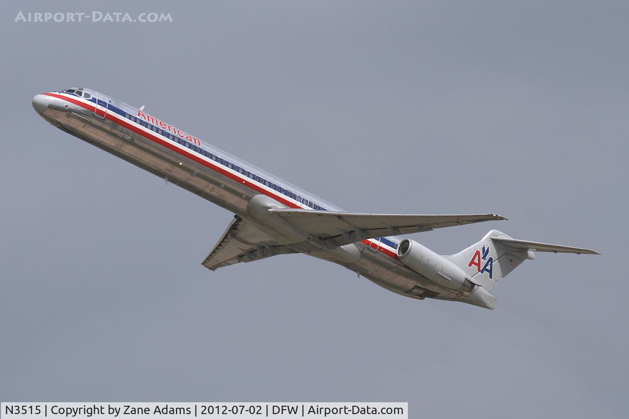 N3515, 1990 McDonnell Douglas MD-82 (DC-9-82) C/N 49892, American Airlines at DFW Airport