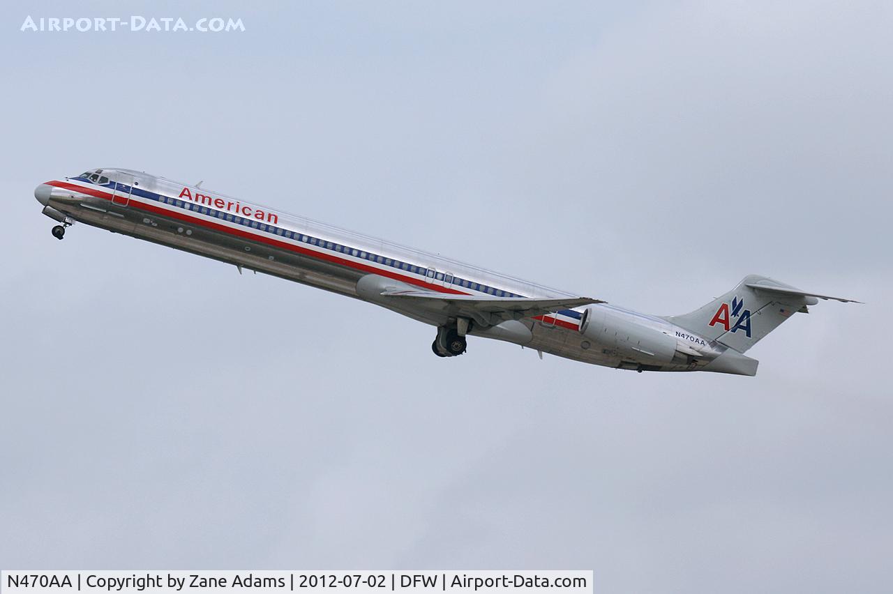 N470AA, 1988 McDonnell Douglas MD-82 (DC-9-82) C/N 49600, American Airlines at DFW Airport
