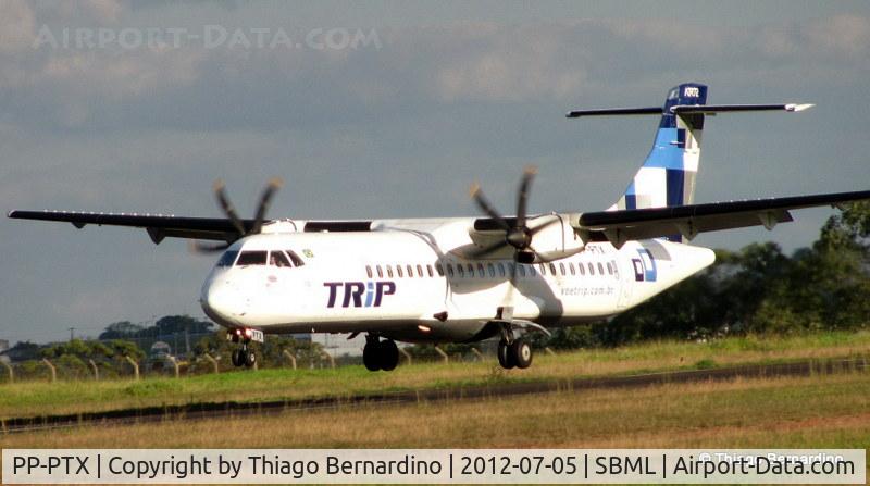 PP-PTX, 2001 ATR 72-212A C/N 666, TRIP's PP-PTX landing in Marília