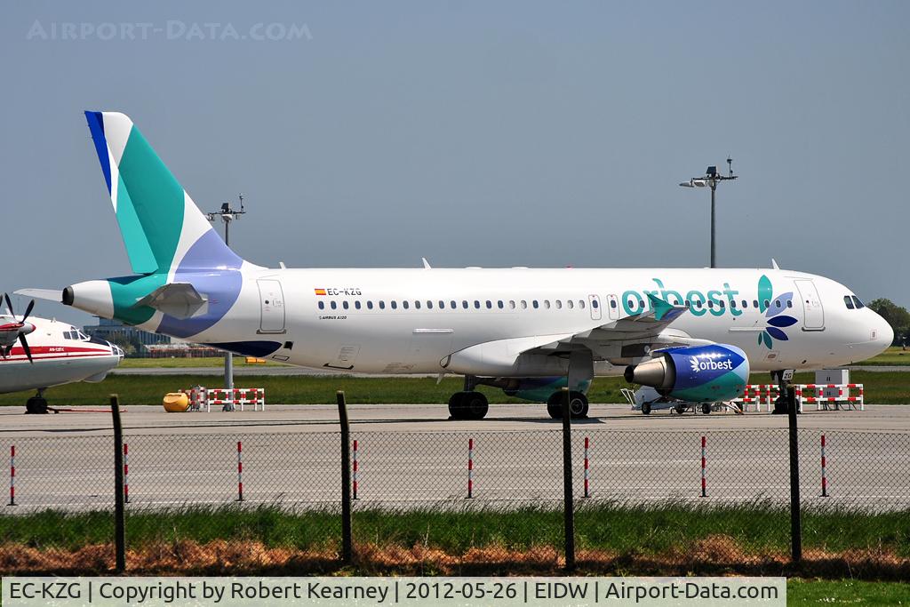 EC-KZG, 2009 Airbus A320-214 C/N 3868, Parked on remotes