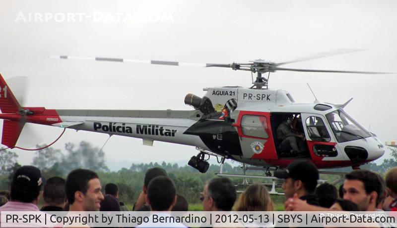 PR-SPK, Helibras HB-350 C/N Not found PR-SPK, Takeoff on AFA