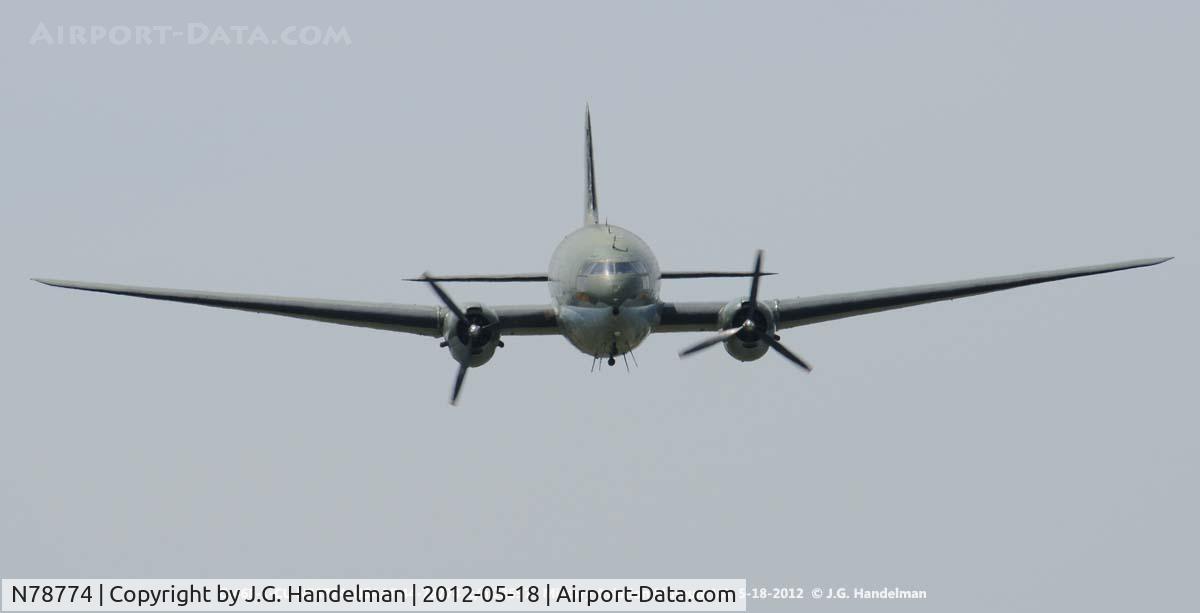 N78774, 1944 Curtiss C-46F Commando C/N 22597, low pass