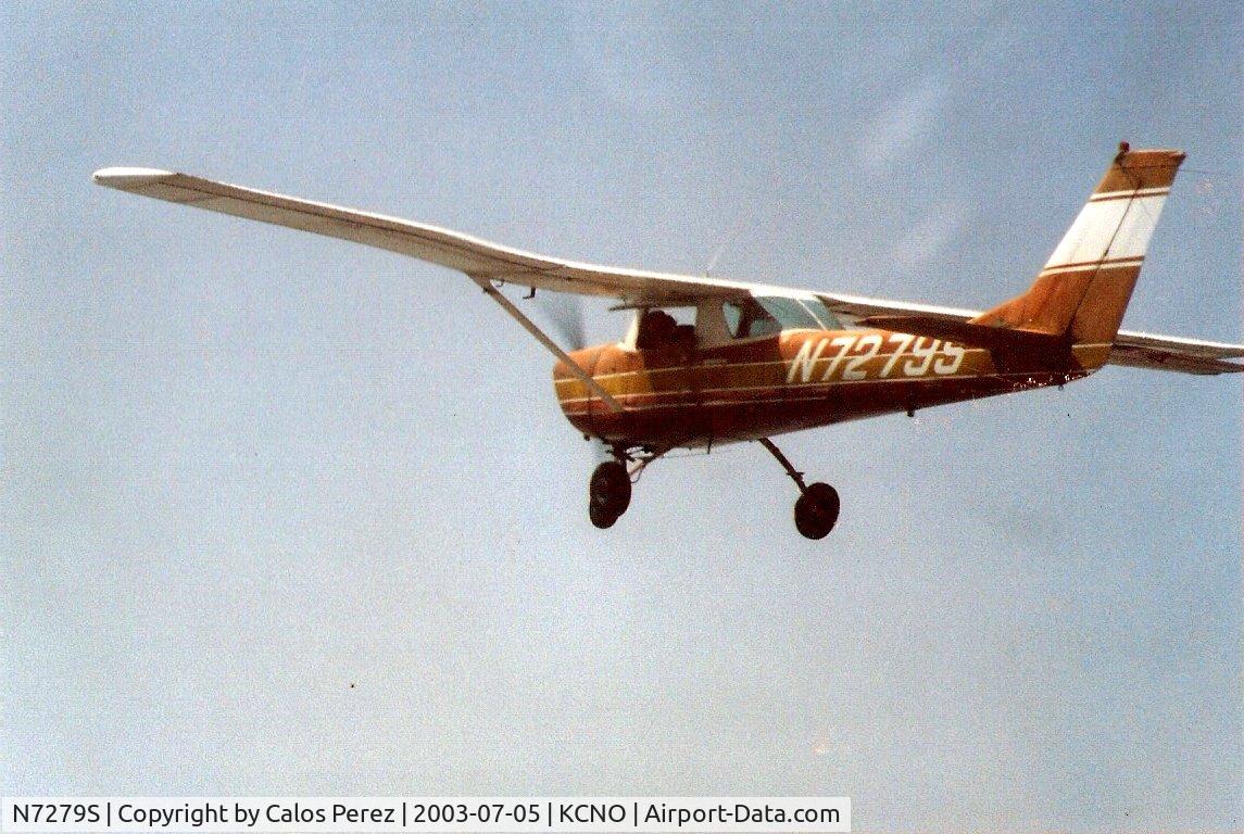 N7279S, 1967 Cessna 150H C/N 15067979, Taken on a cross country from KCNO to Palm Springs Int'l while trying to get a 10 break in in a newly overhauled engine (still with mineral oil.)