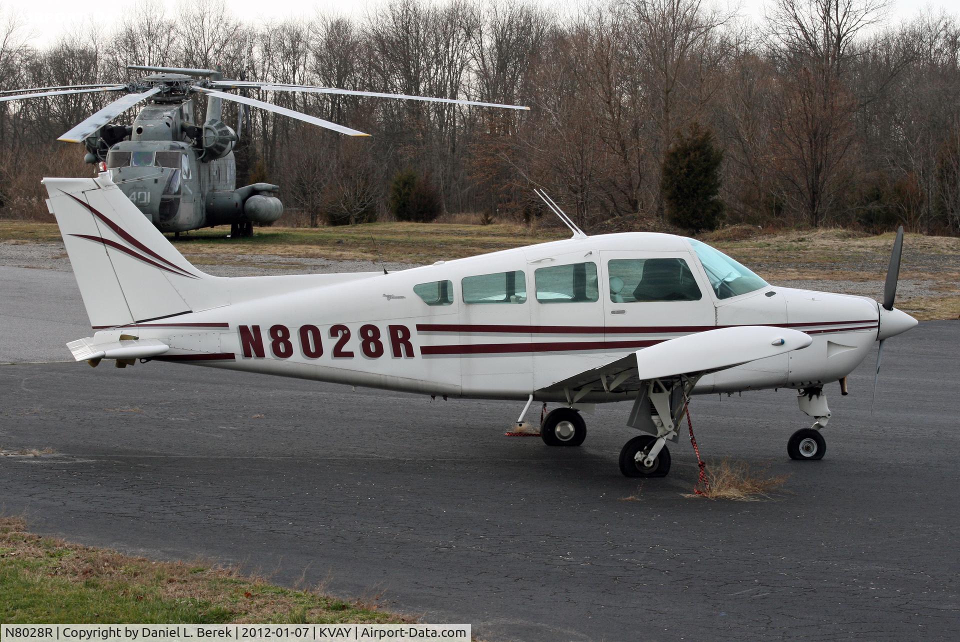 N8028R, 1970 Beech A24R C/N MC-24, This poor guy look as if he hasn't flown in a while, judging from the underinflated tires.