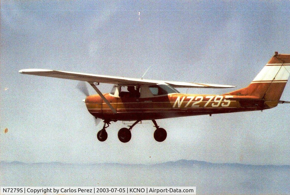 N7279S, 1967 Cessna 150H C/N 15067979, Taken on a cross country from KCNO to Palm Springs Int'l while trying to get a 10 break in in a newly overhauled engine (still with mineral oil.)
