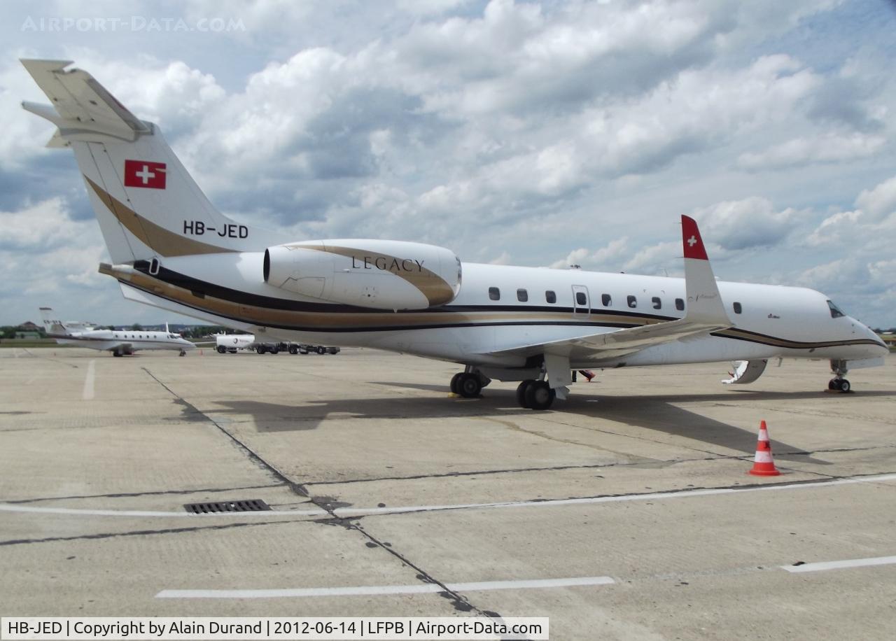 HB-JED, 2003 Embraer EMB-135BJ Legacy C/N 14500644, operated for Mair SA, the Legacy had just arrived at stand
