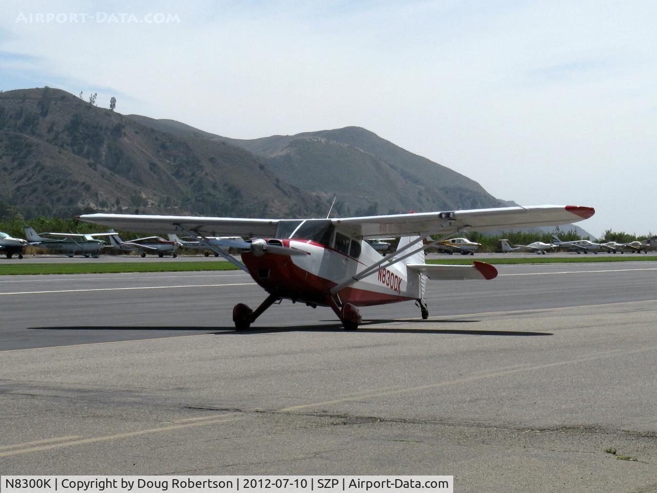 N8300K, Stinson 108-1 Voyager C/N 108-1300, Stinson 108-1 VOYAGER, Franklin 6A150-B3 150 Hp, taxi to 22 after landing