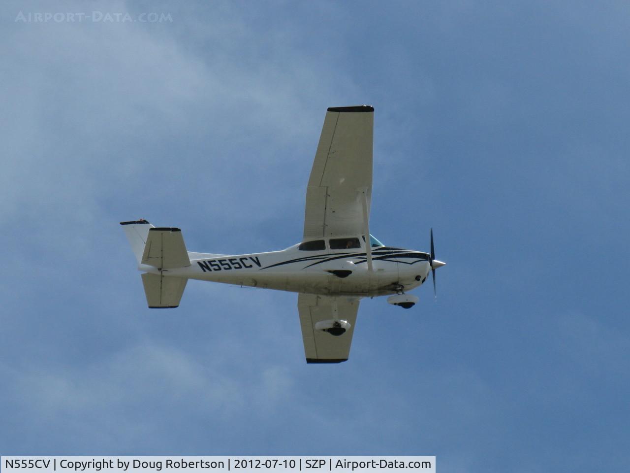 N555CV, 1976 Cessna 172M C/N 17267112, 1976 Cessna 172M SKYHAWK, Lycoming O&VO-360 180 Hp upgrade by STC, takeoff climb Rwy 22