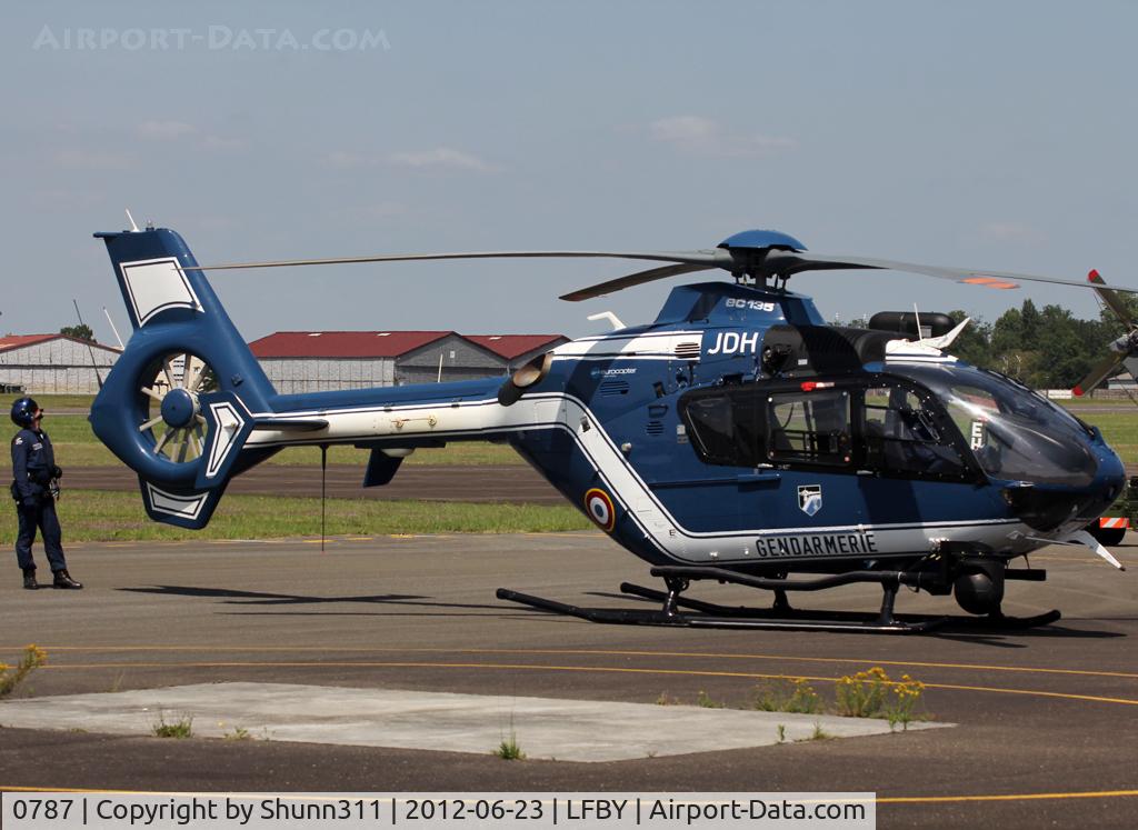 0787, 2010 Eurocopter EC-135T-2+ C/N 0787, Used as a demo helicopter during LFBY Open Day 2012