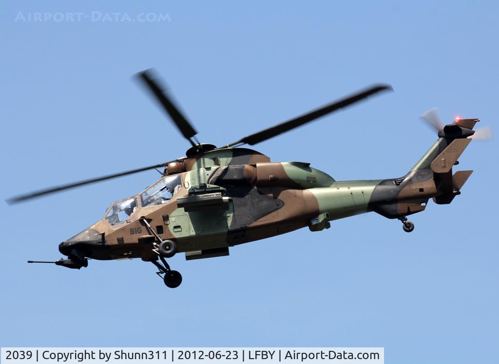 2039, 2012 Eurocopter EC-665 Tigre HAP C/N 2039, Used as a demo helicopter during LFBY Open Day 2012