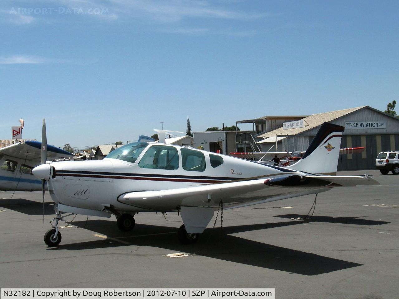N32182, 1962 Beech 35-B33 Debonair C/N CD-536, 1962 Beech 35-B33 DEBONAIR, Continental O-470-K 225 Hp, the O-470-K engine has a particularly good reputation for performance reliability
