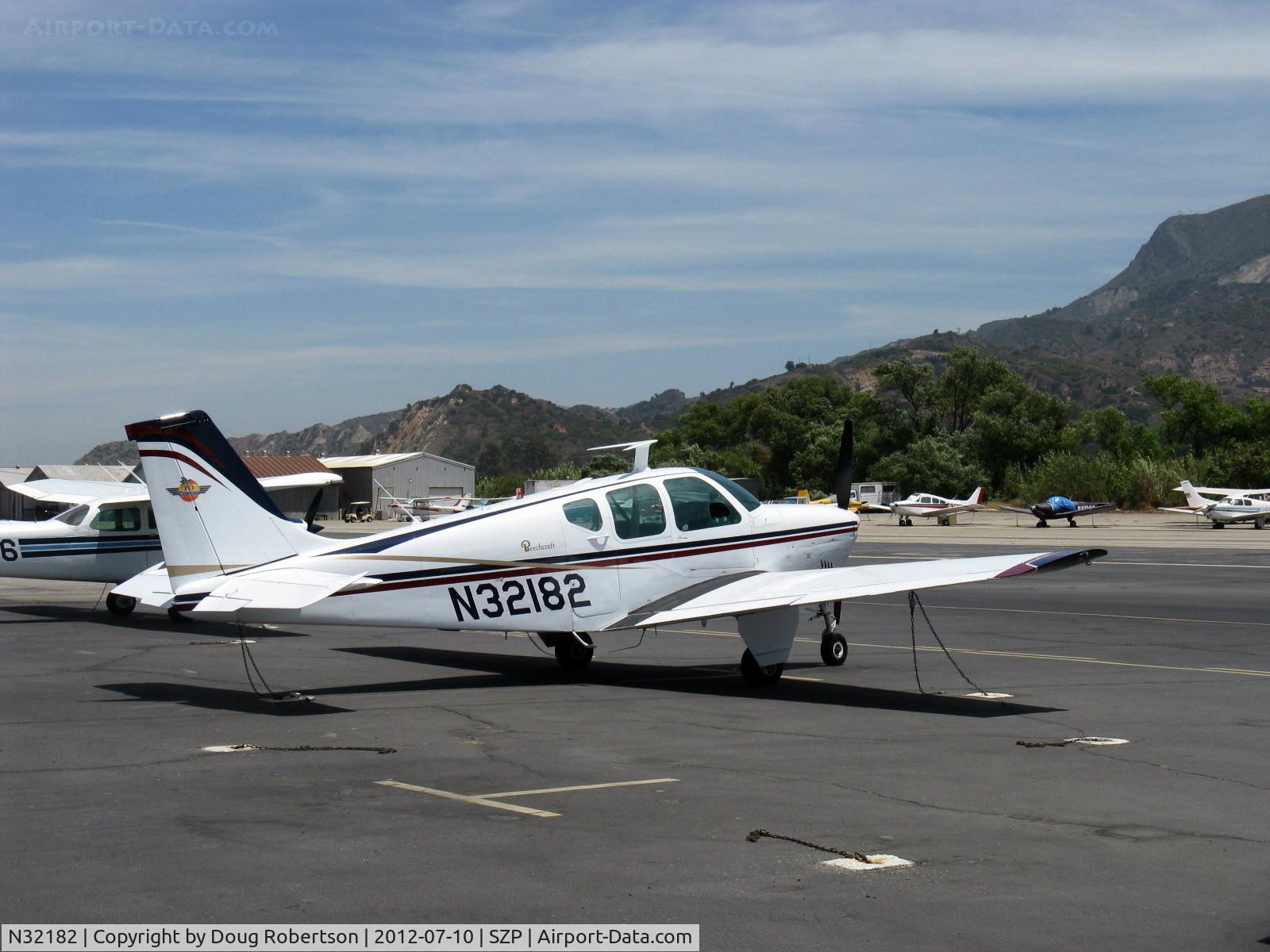 N32182, 1962 Beech 35-B33 Debonair C/N CD-536, 1962 Beech 35-B33 DEBONAIR, Continental O-470-K 225 Hp