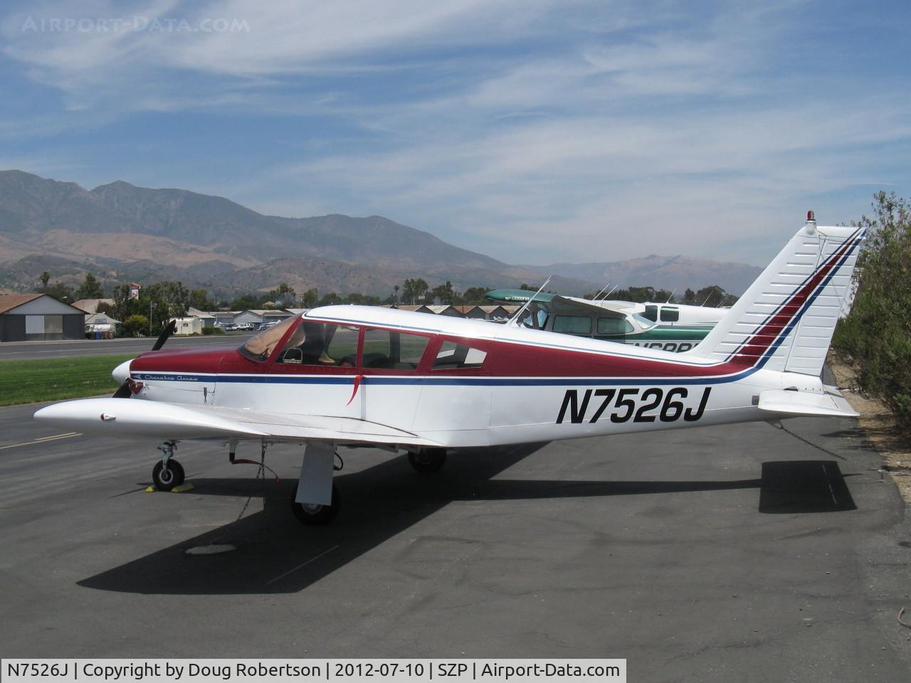 N7526J, 1968 Piper PA-28R-180 Cherokee Arrow C/N 28R-30897, 1968 Piper PA-28R-180 CHEROKEE ARROW, Lycoming IO-360-B2E 180 Hp