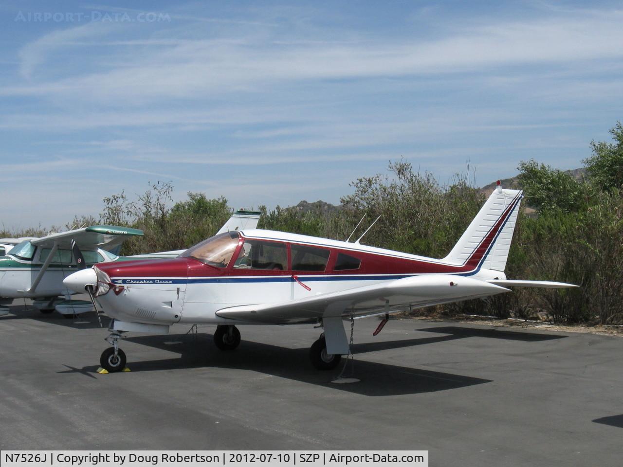 N7526J, 1968 Piper PA-28R-180 Cherokee Arrow C/N 28R-30897, 1968 Piper PA-28R-180 CHEROKEE ARROW, Lycoming IO-360-B2E 180 Hp