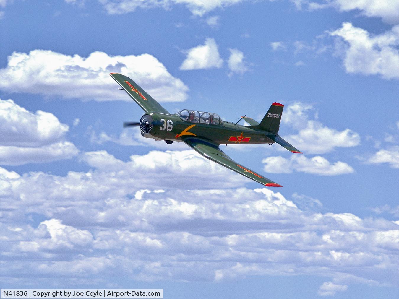 N41836, 1964 Nanchang CJ-6A C/N 2032018, Flyby at Valle Airport in northern Arizona.