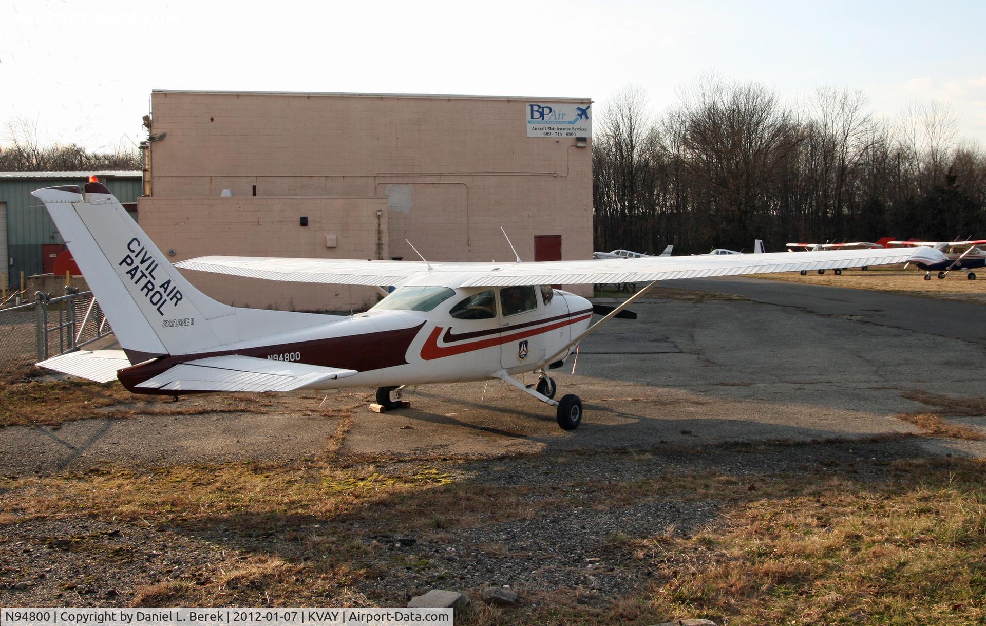 N94800, 1978 Cessna 182Q Skylane C/N 18266512, The evening light enhances the sleek lines of this Civil Air Patrol Cessna Skylane.