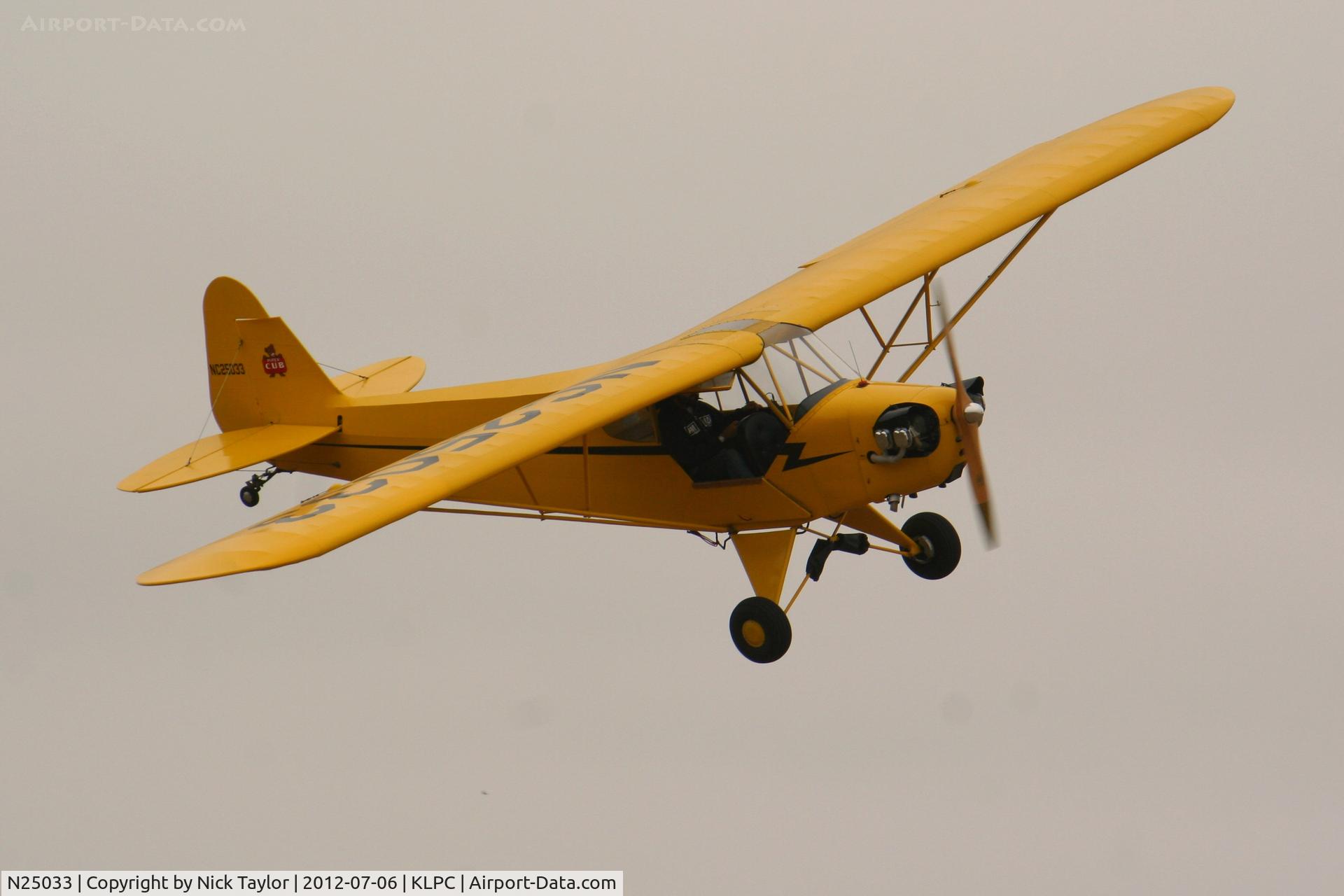 N25033, 1939 Piper J3C-65 Cub C/N 3614, Landing 25