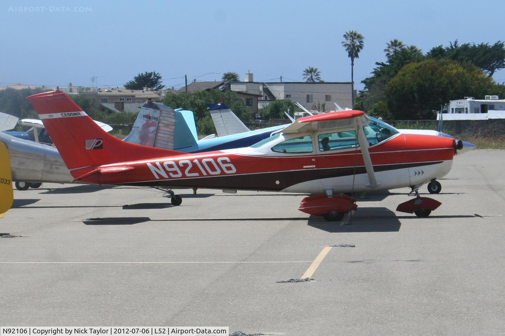 N92106, 1969 Cessna 182M Skylane C/N 18260047, Parked at Oceano