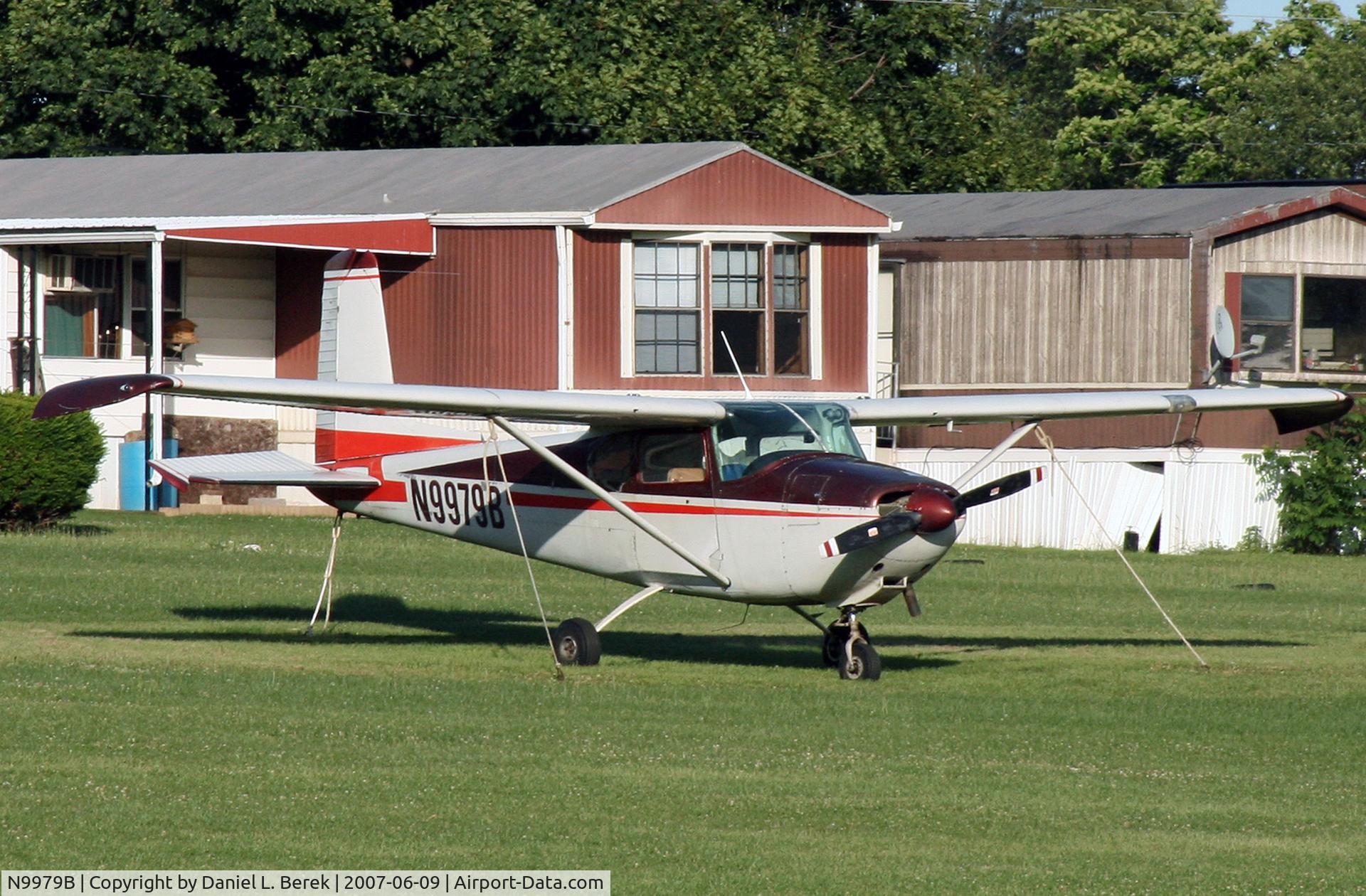 N9979B, 1957 Cessna 182A Skylane C/N 34379, It's not everyday you see a 1957 Skylane parked in front of someone's house!