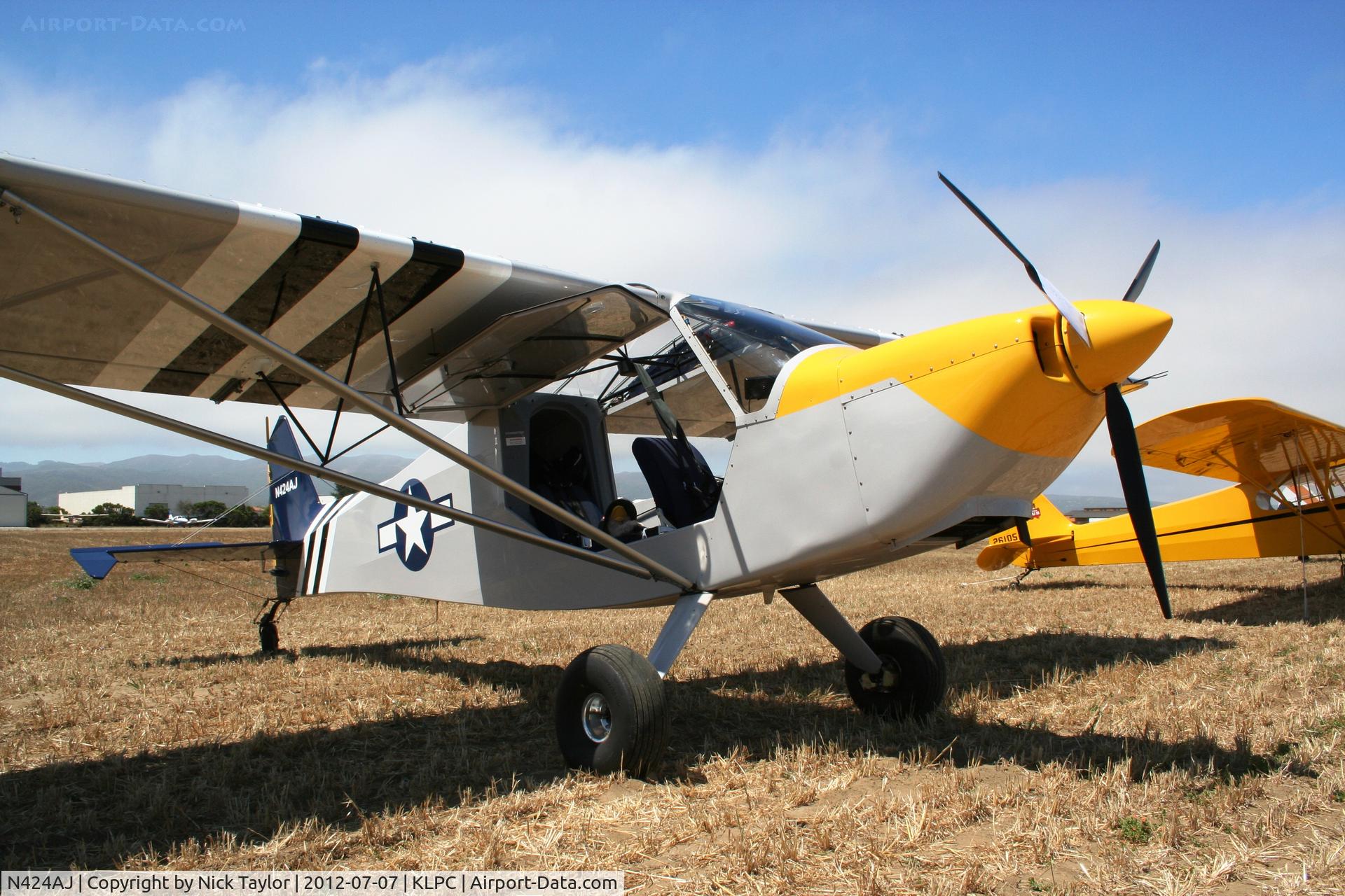 N424AJ, 2007 Rans S-7 Courier C/N 0107450, Lompoc Piper Cub fly in 2012