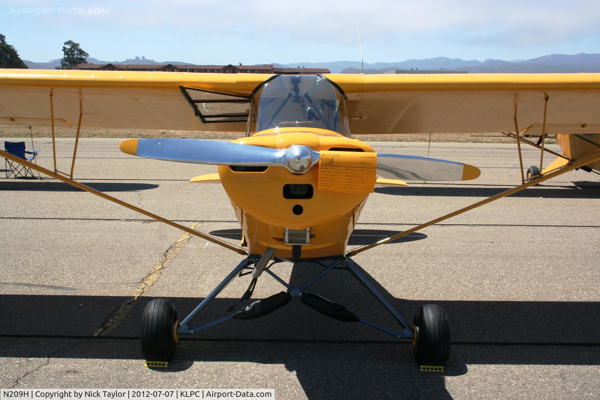 N209H, 1948 Piper PA-11 Cub Special C/N 11-500, Lompoc Piper Cub fly in 2012
