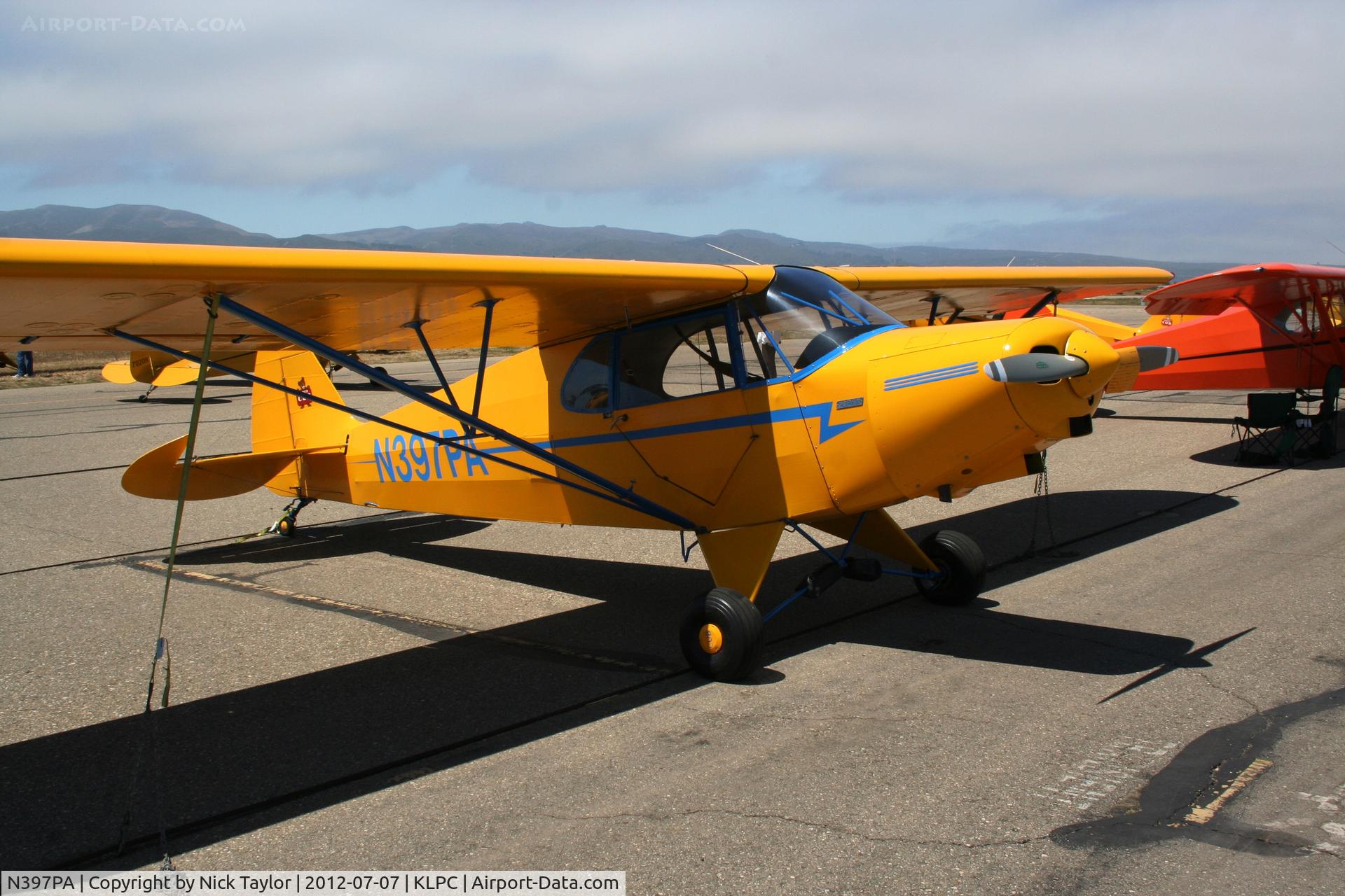 N397PA, 1940 Piper J5A Cub Cruiser C/N 5-397, Lompoc Piper Cub fly in 2012