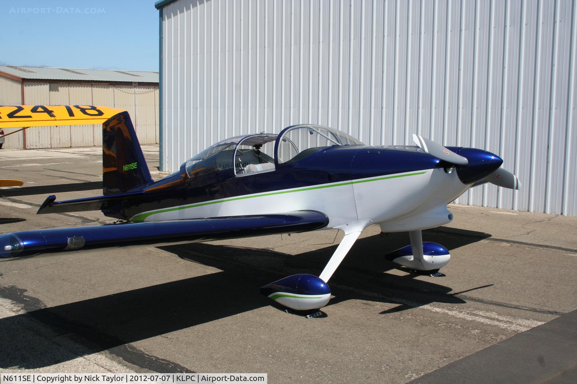 N611SE, 2009 Vans RV-7 C/N 72962, Lompoc Piper Cub fly in 2012