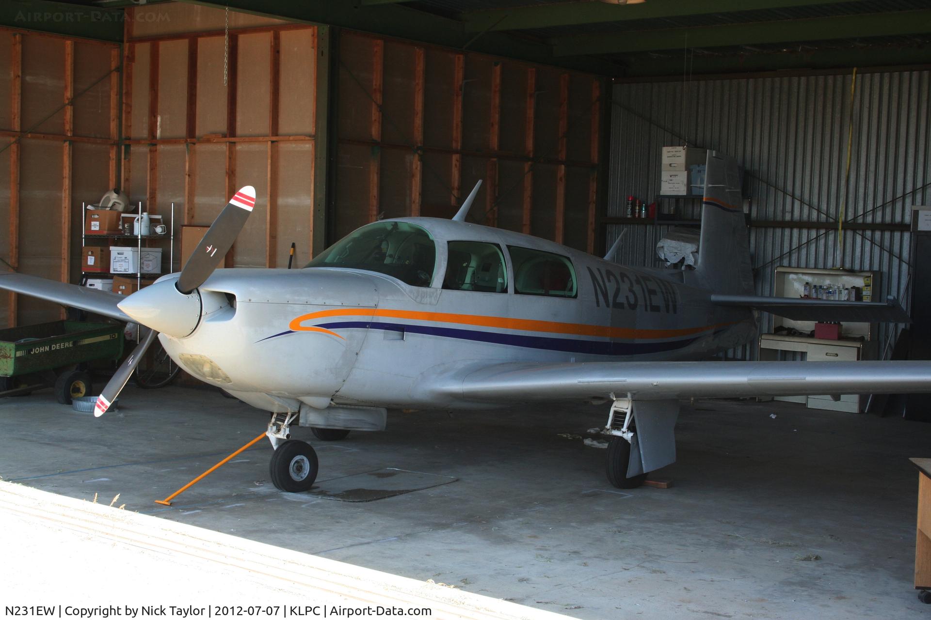 N231EW, 1979 Mooney M20K C/N 25-0196, Parked at Lompoc