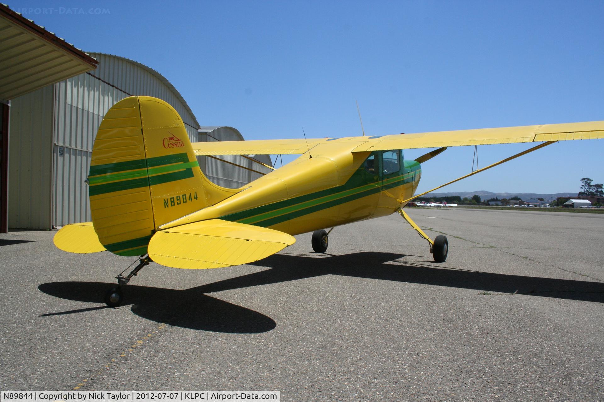 N89844, 1946 Cessna 140 C/N 8893, Lompoc Piper Cub fly in 2012