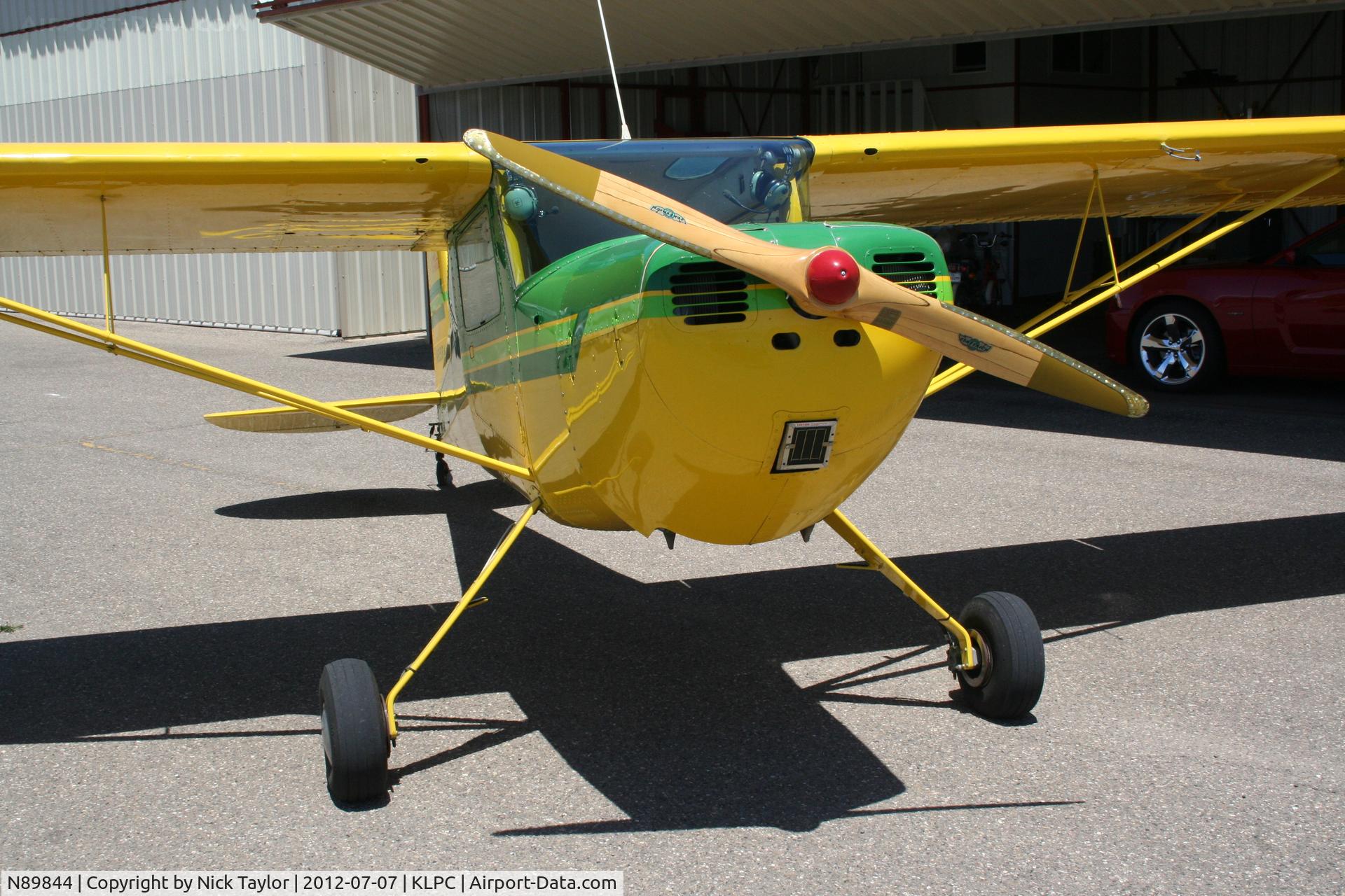 N89844, 1946 Cessna 140 C/N 8893, Lompoc Piper Cub fly in 2012