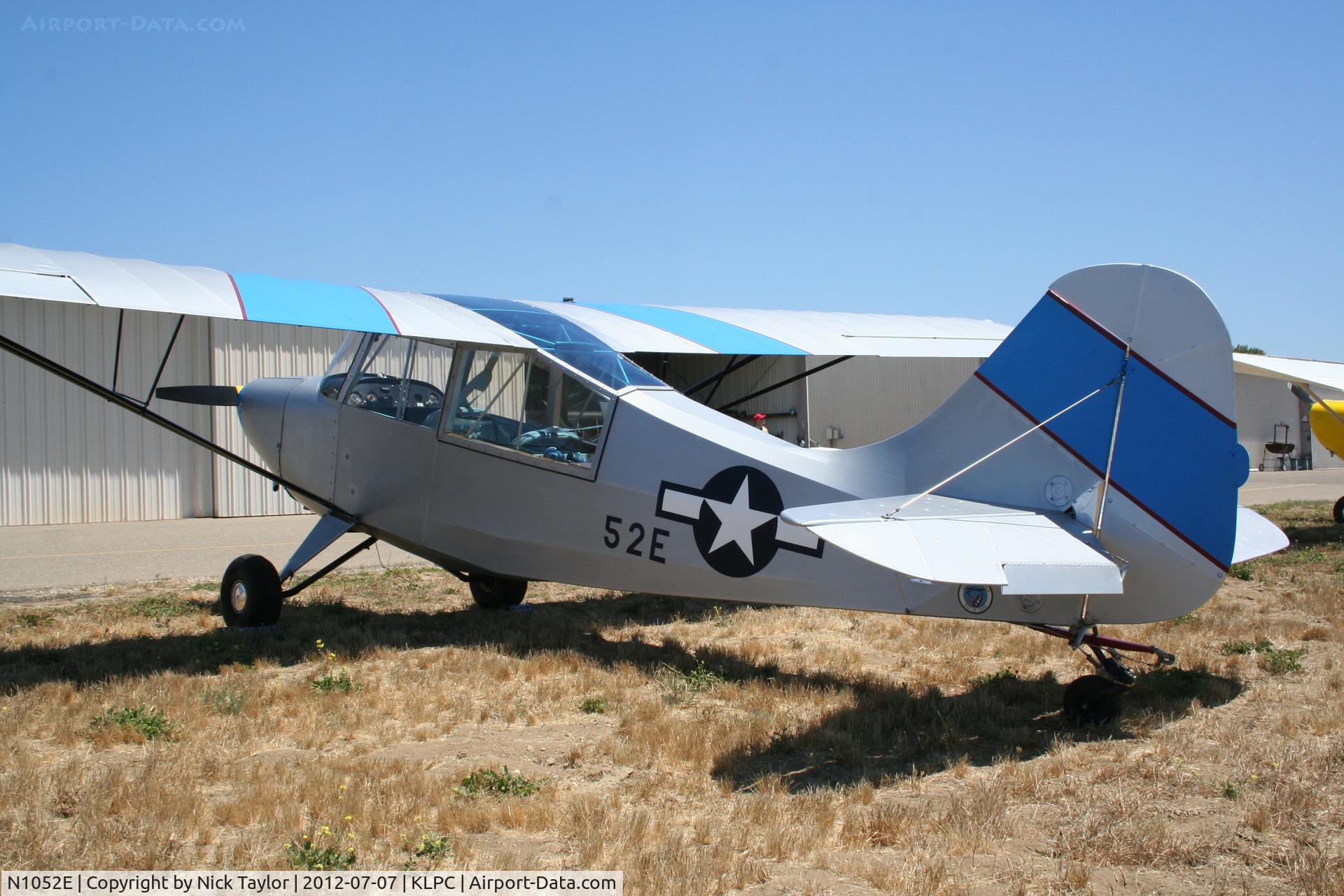 N1052E, 1946 Aeronca 7AC Champion C/N 7AC-4603, Lompoc Piper Cub fly in 2012