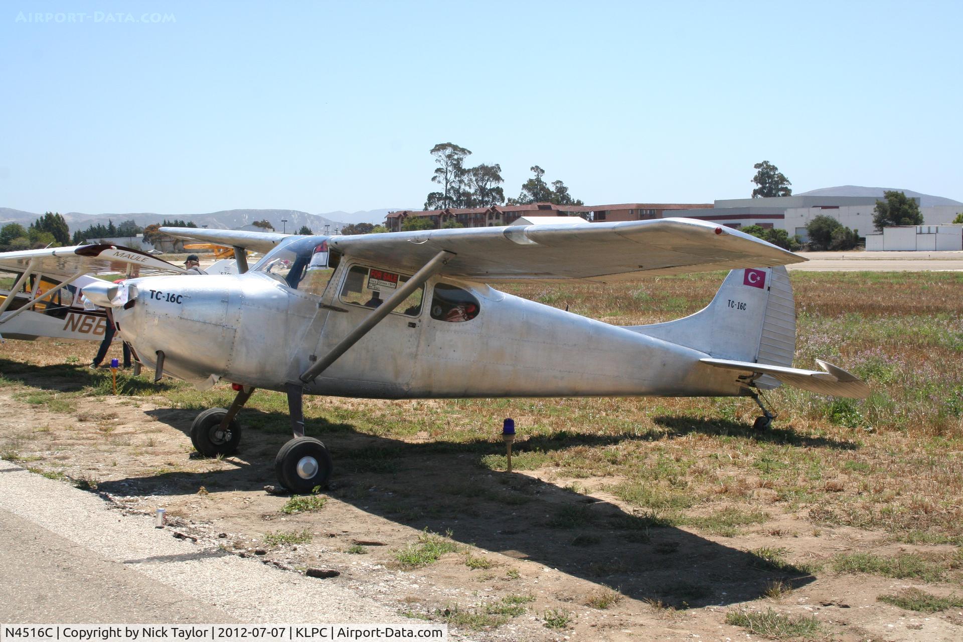 N4516C, 1952 Cessna 170B C/N 25460, Special colors for filming