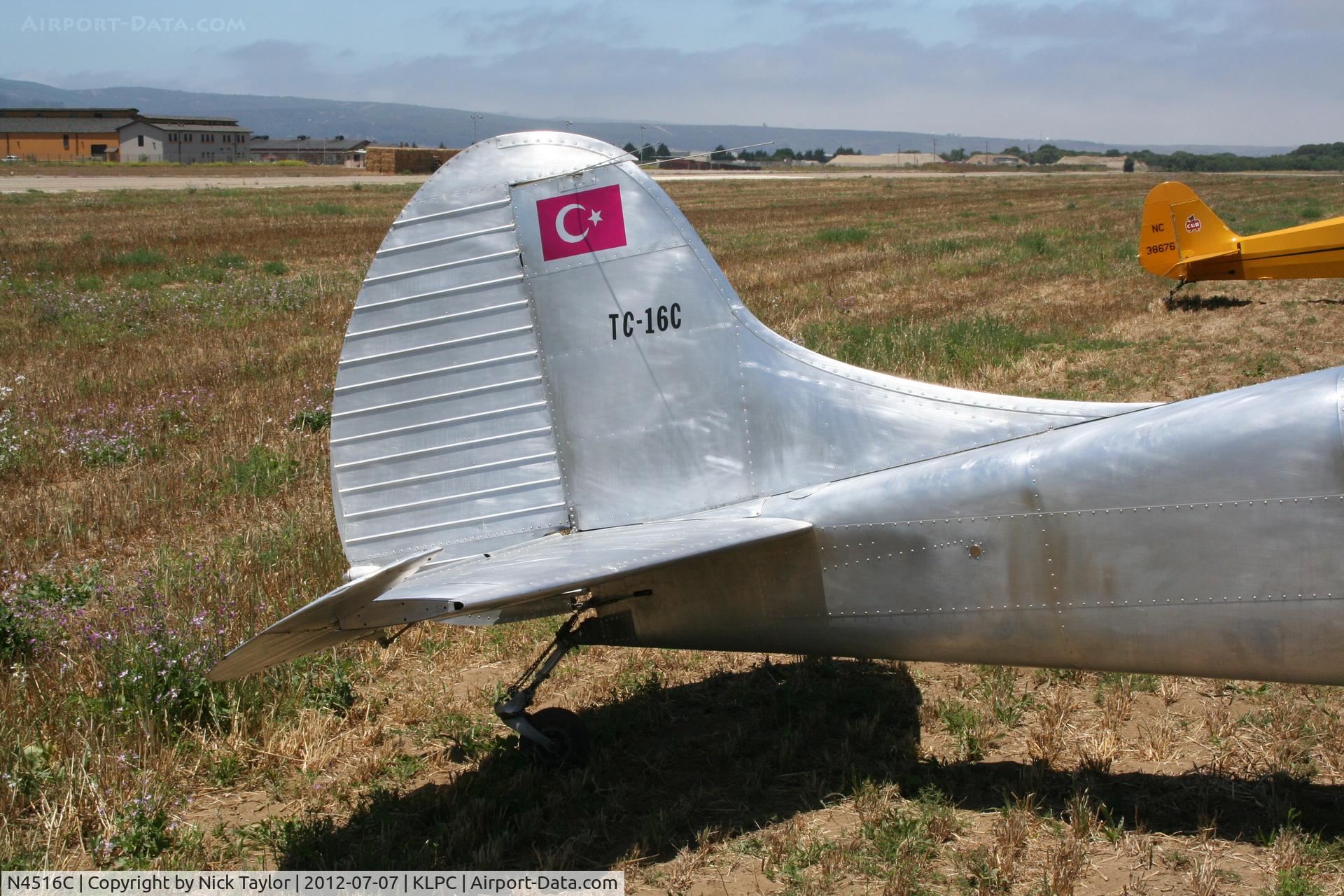 N4516C, 1952 Cessna 170B C/N 25460, Turkish flag used for a film
