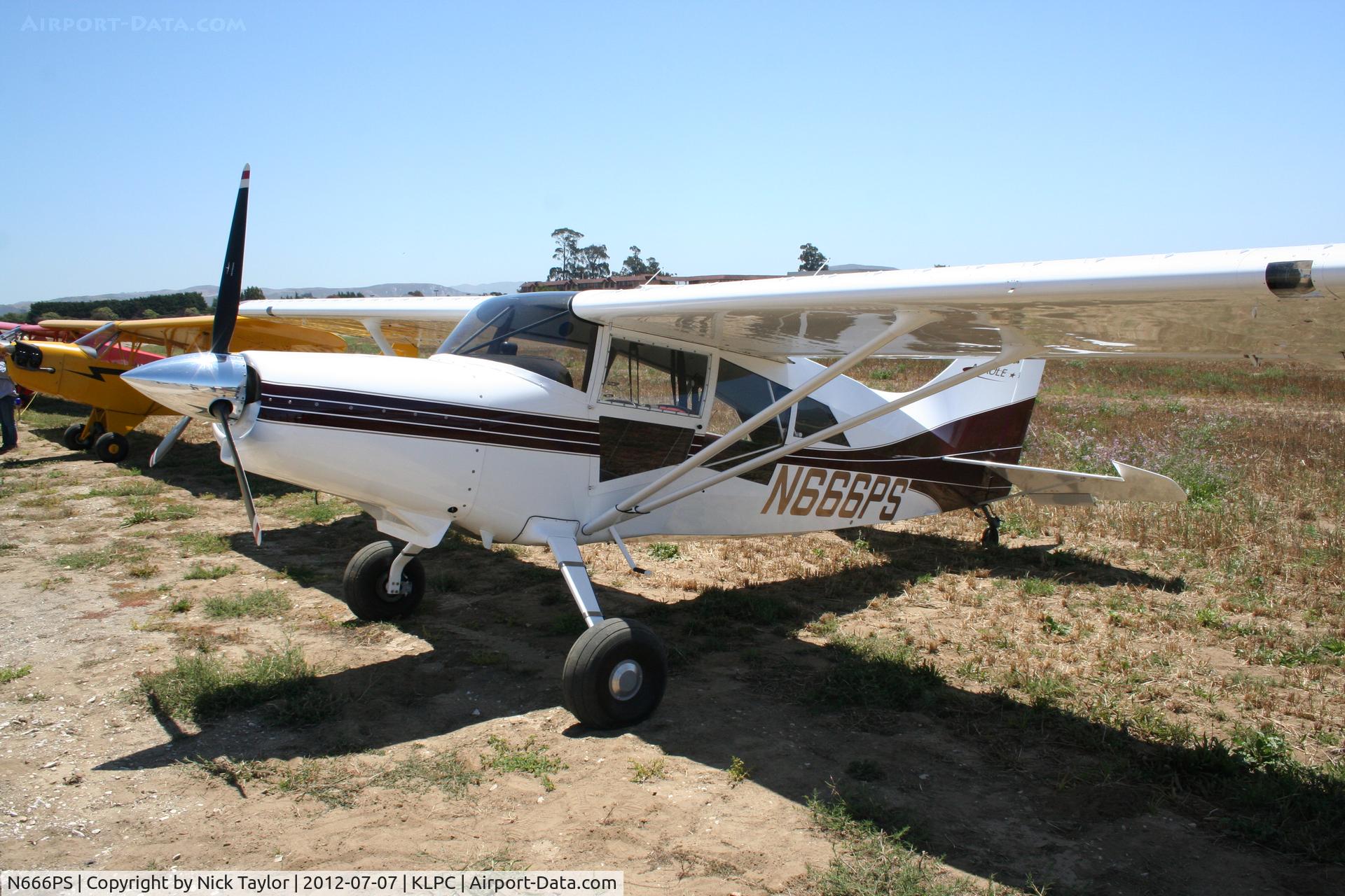 N666PS, Maule M-7-260C Orion C/N 30034C, Lompoc Piper Cub fly in 2012