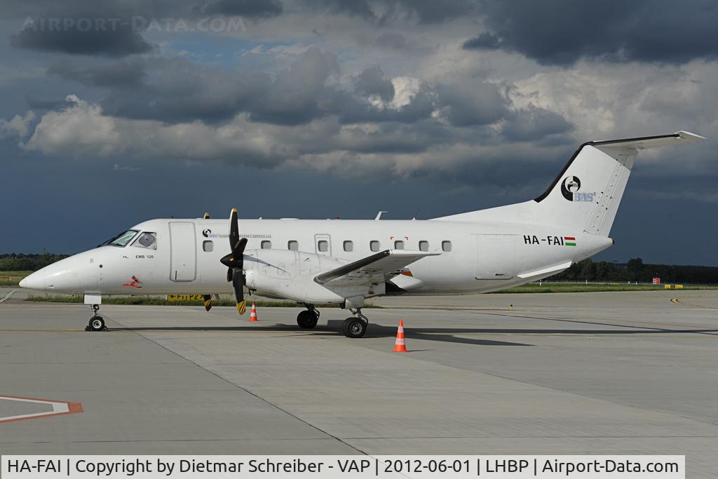HA-FAI, 1989 Embraer EMB-120ER Brasilia C/N 120123, Budapest Aircraft Service Embraer 120