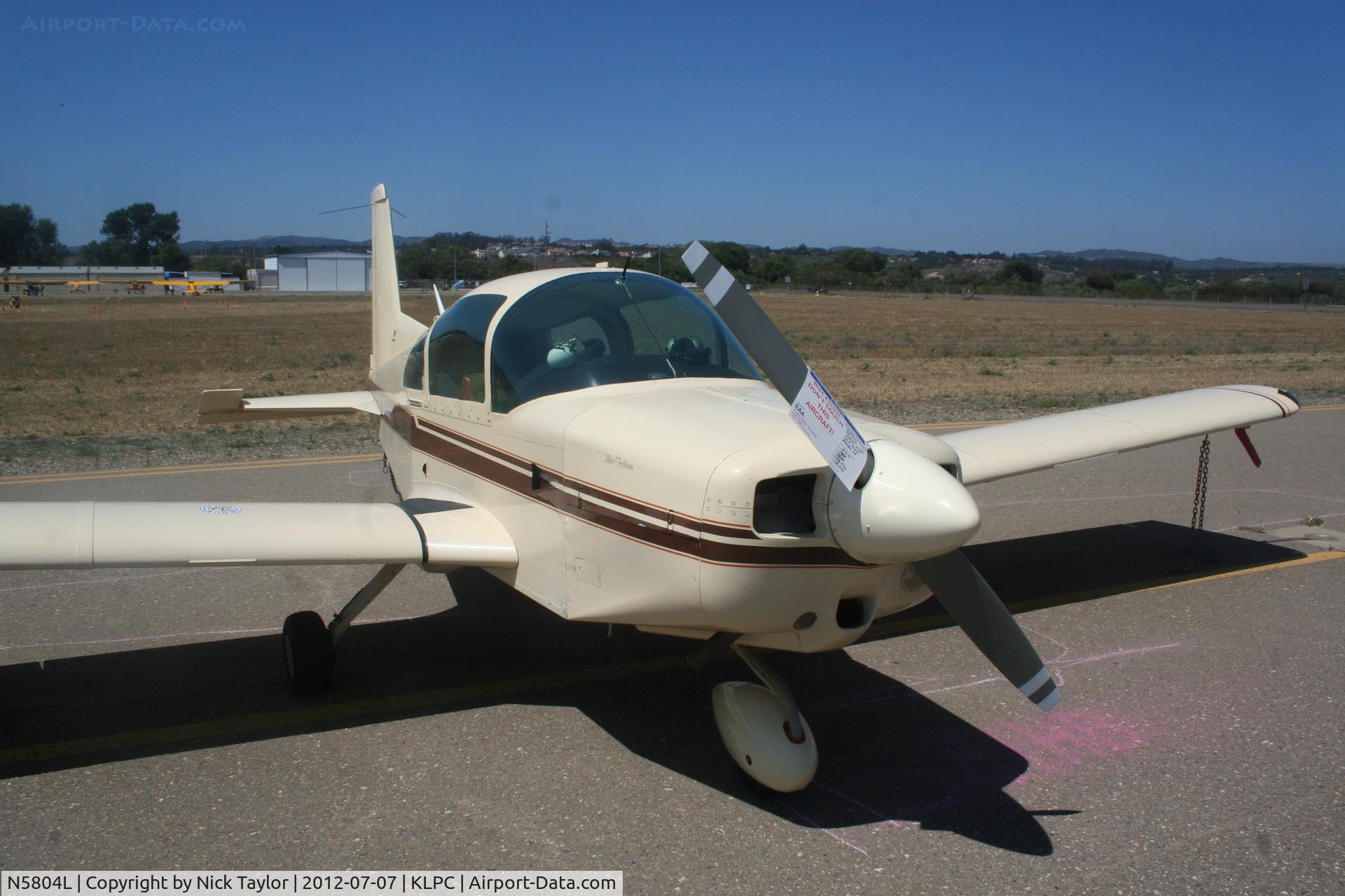 N5804L, 1971 American AA-5 C/N AA5-0004, Parked on the south side