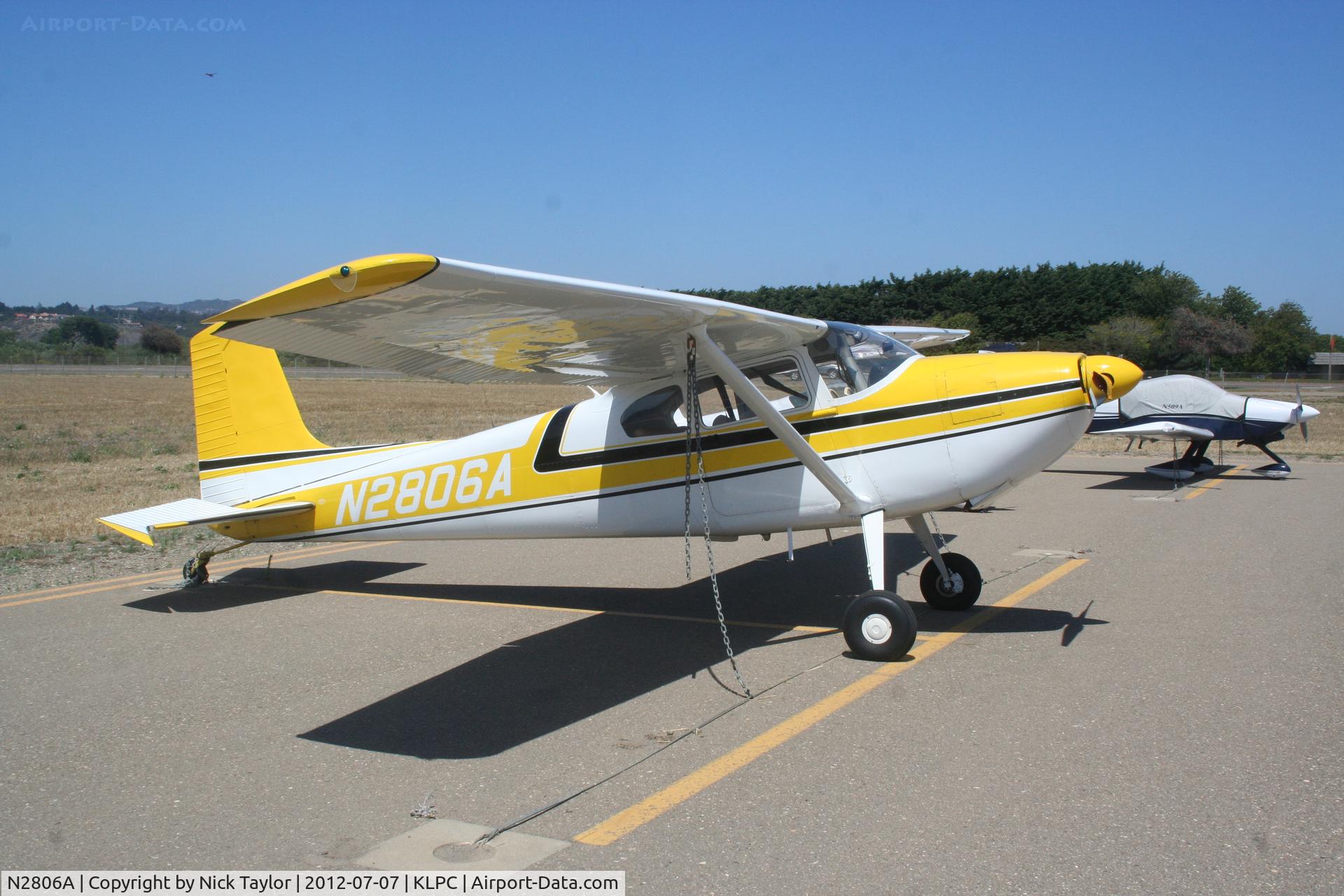 N2806A, 1953 Cessna 180 C/N 30006, Cessna demonstrator for the baggage door