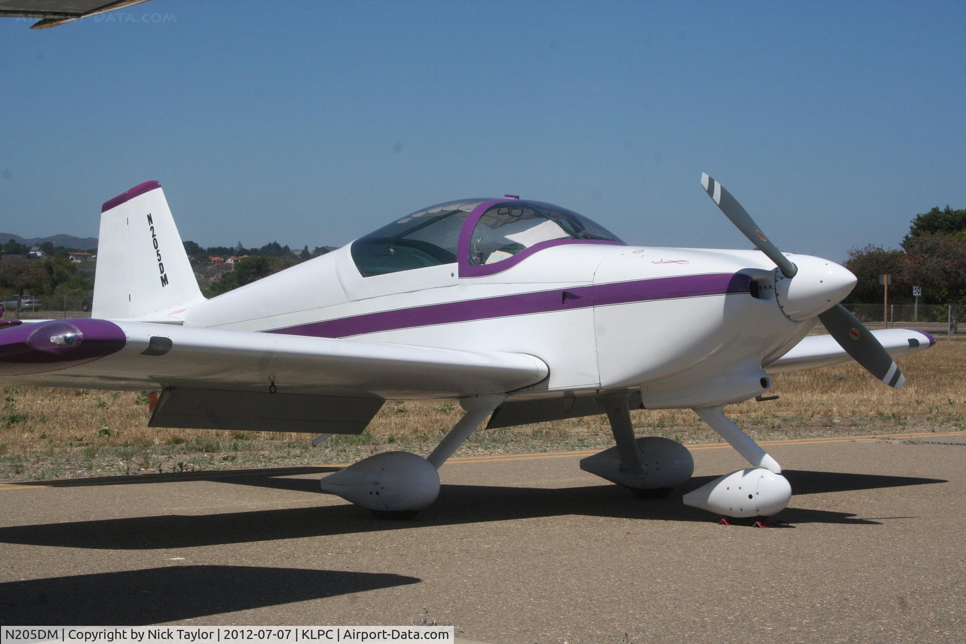N205DM, 1999 Vans RV-6A C/N 60205, Parked on the south side