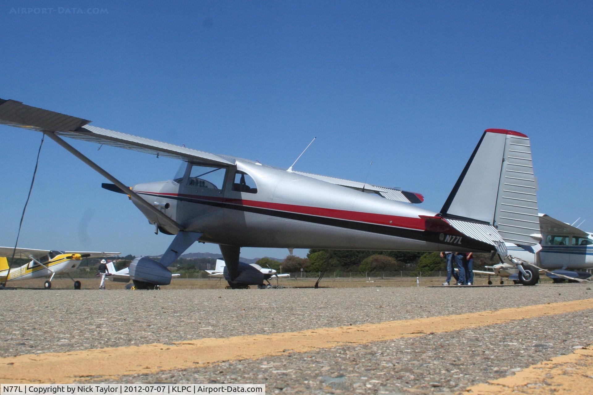 N77L, 1948 Luscombe 8A C/N 6339, Parked on the south side