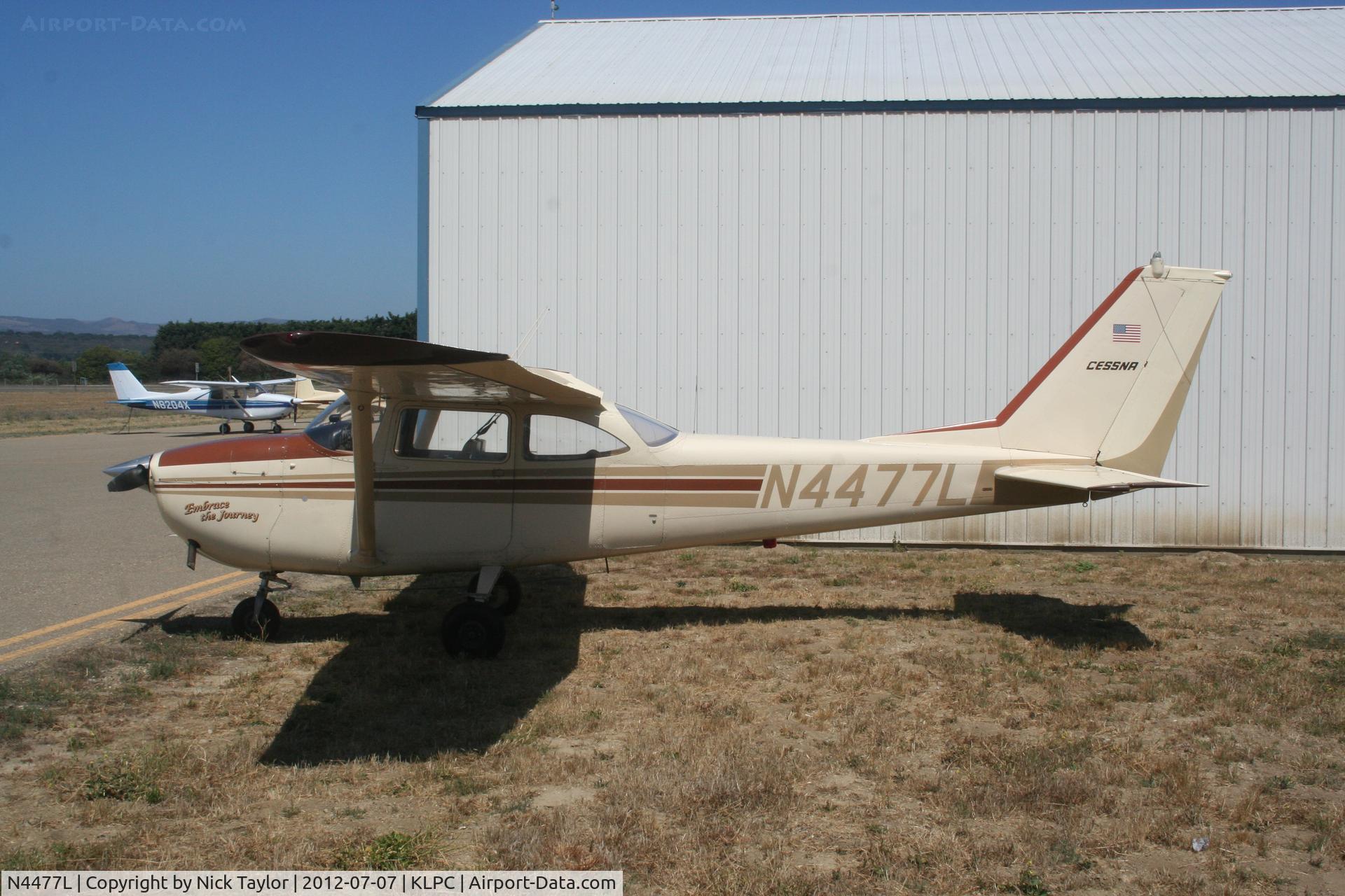 N4477L, 1966 Cessna 172G C/N 17254572, Parked on the south side