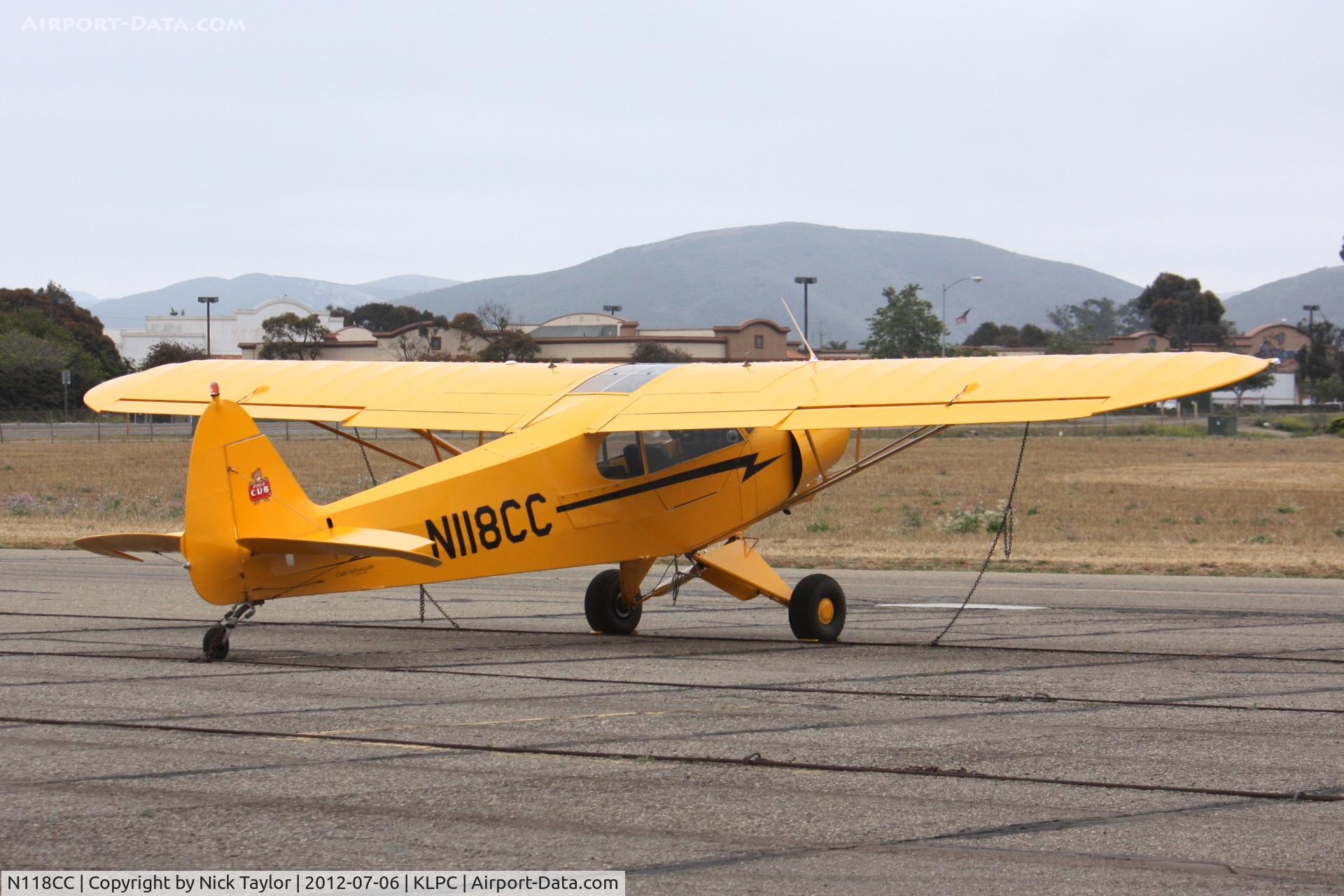 N118CC, 2002 Piper/CubCrafters PA-18-150 C/N 9950CC, Lompoc Piper Cub fly in 2012