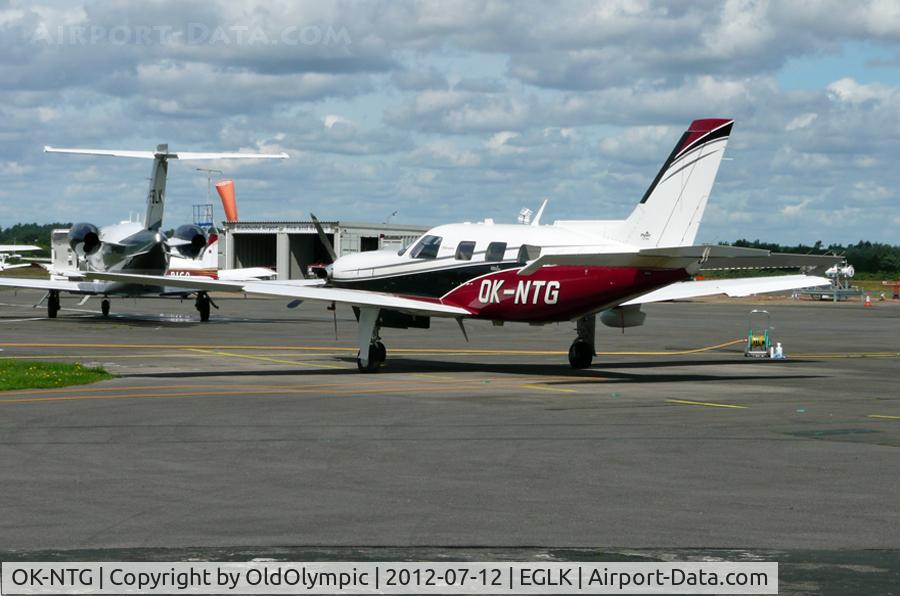 OK-NTG, 2009 Piper PA-46-500TP Malibu Meridian C/N 4697407, Parked during Farnborough 2012