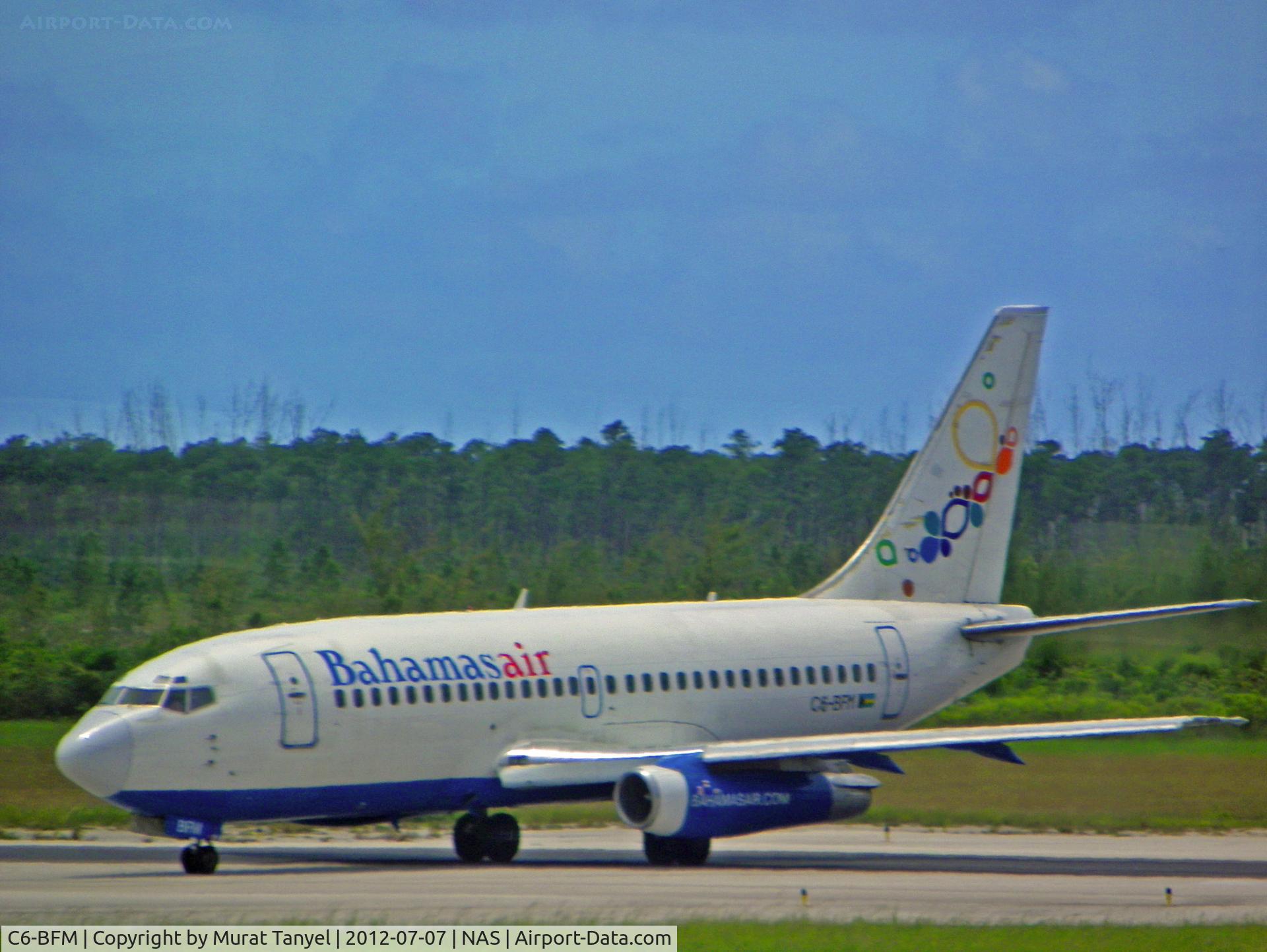 C6-BFM, 1981 Boeing 737-2K5 C/N 22596, Taxiing to gate at NAS