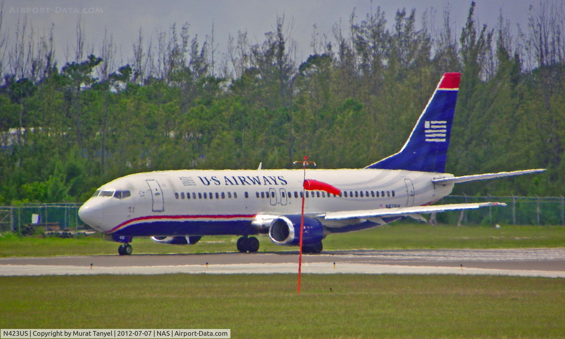 N423US, 1989 Boeing 737-401 C/N 23990, #1 for take off from NAS