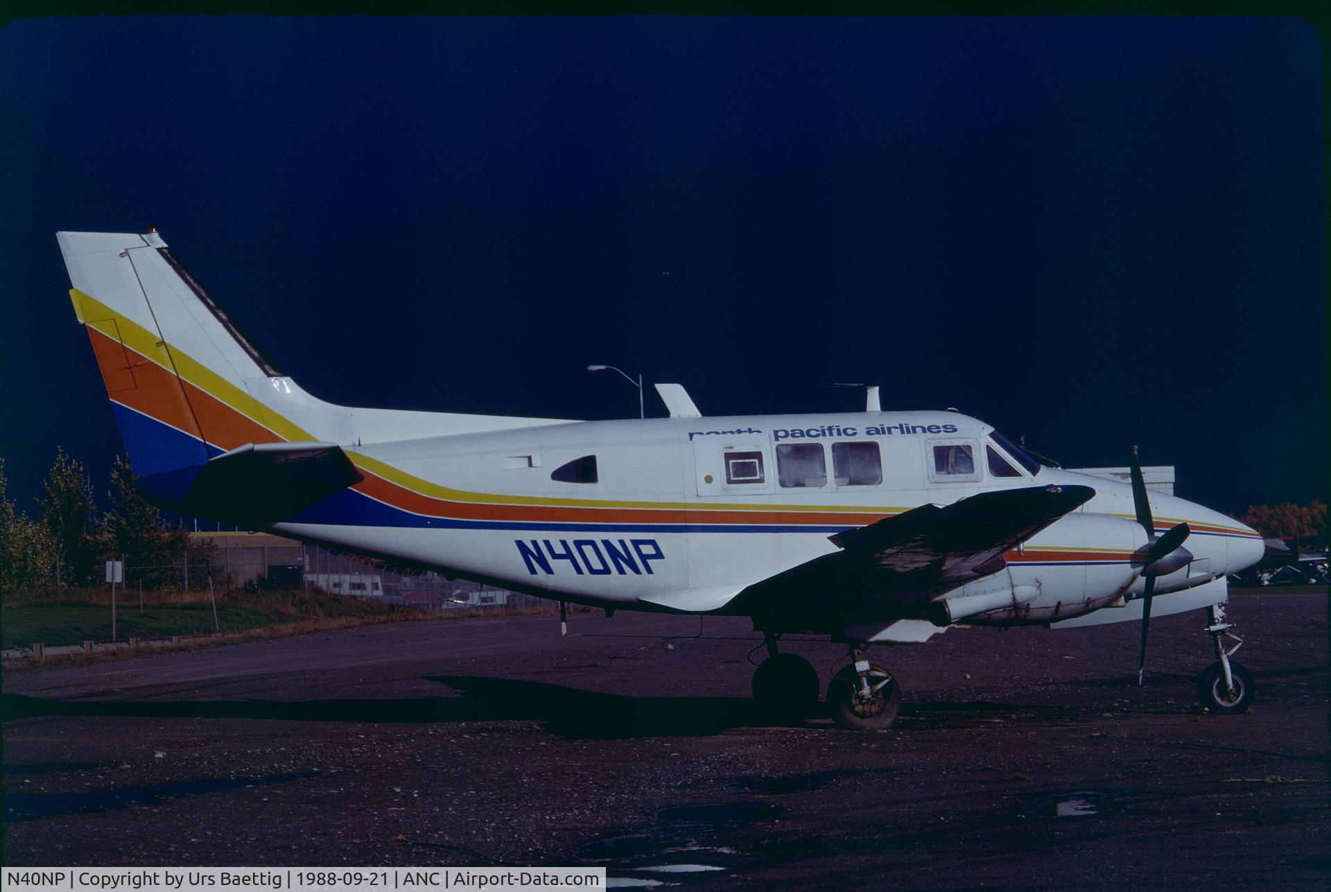 N40NP, 1964 Beech 65-A80 C/N LD-209, North Pacific Airlines at ANC