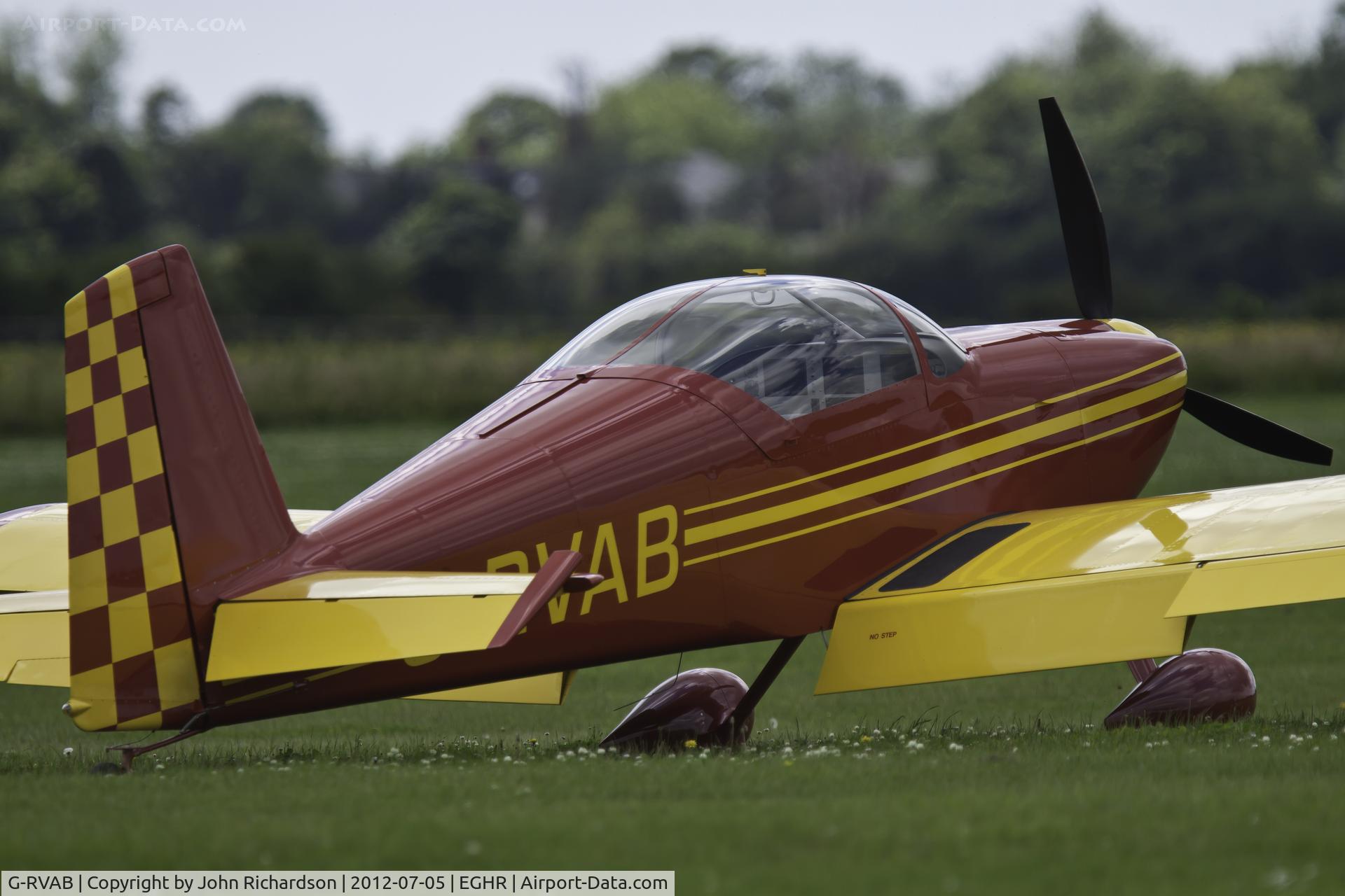 G-RVAB, 2004 Vans RV-7 C/N PFA 323-14005, Parked at Goodwood