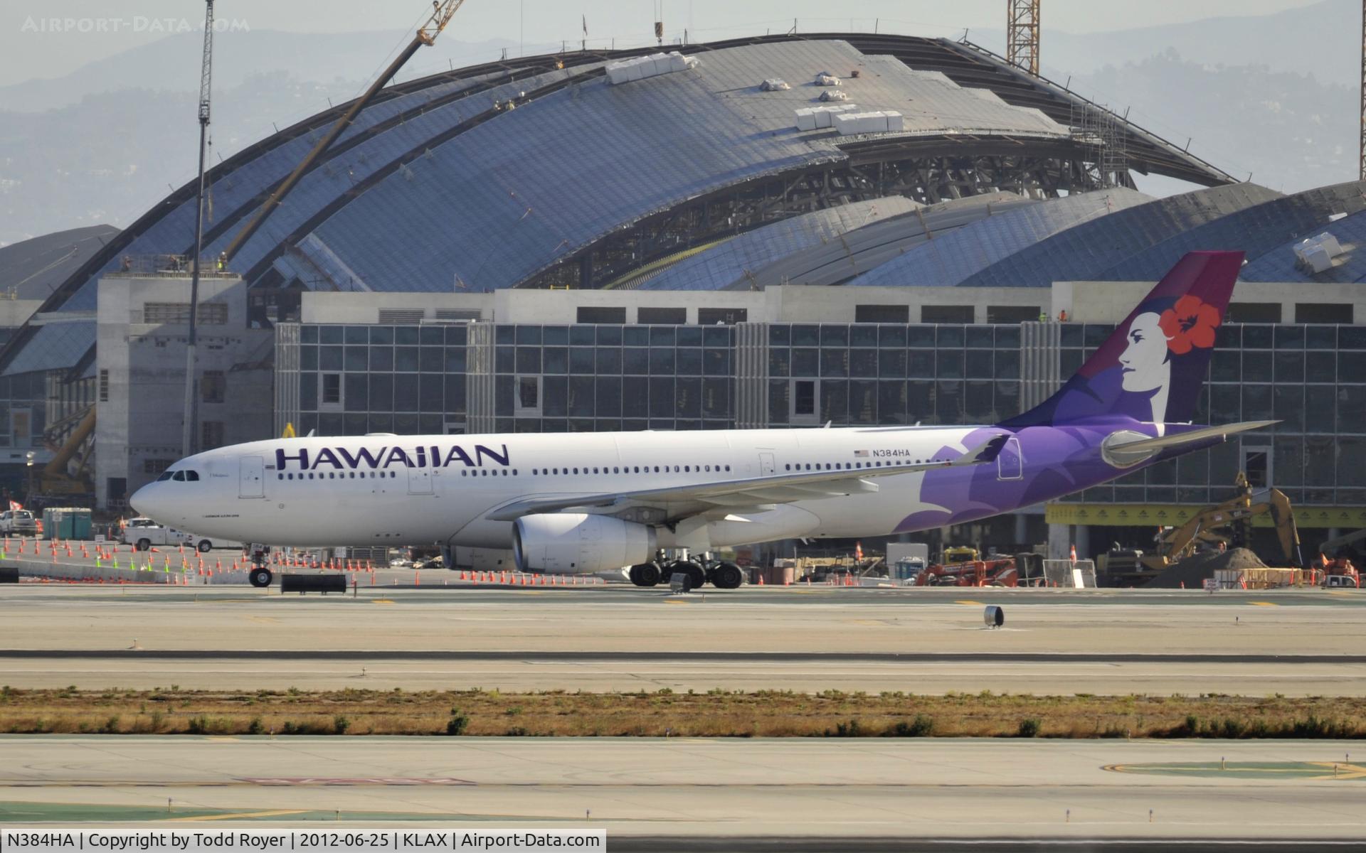 N384HA, 2011 Airbus A330-243 C/N 1259, Taxiing at LAX