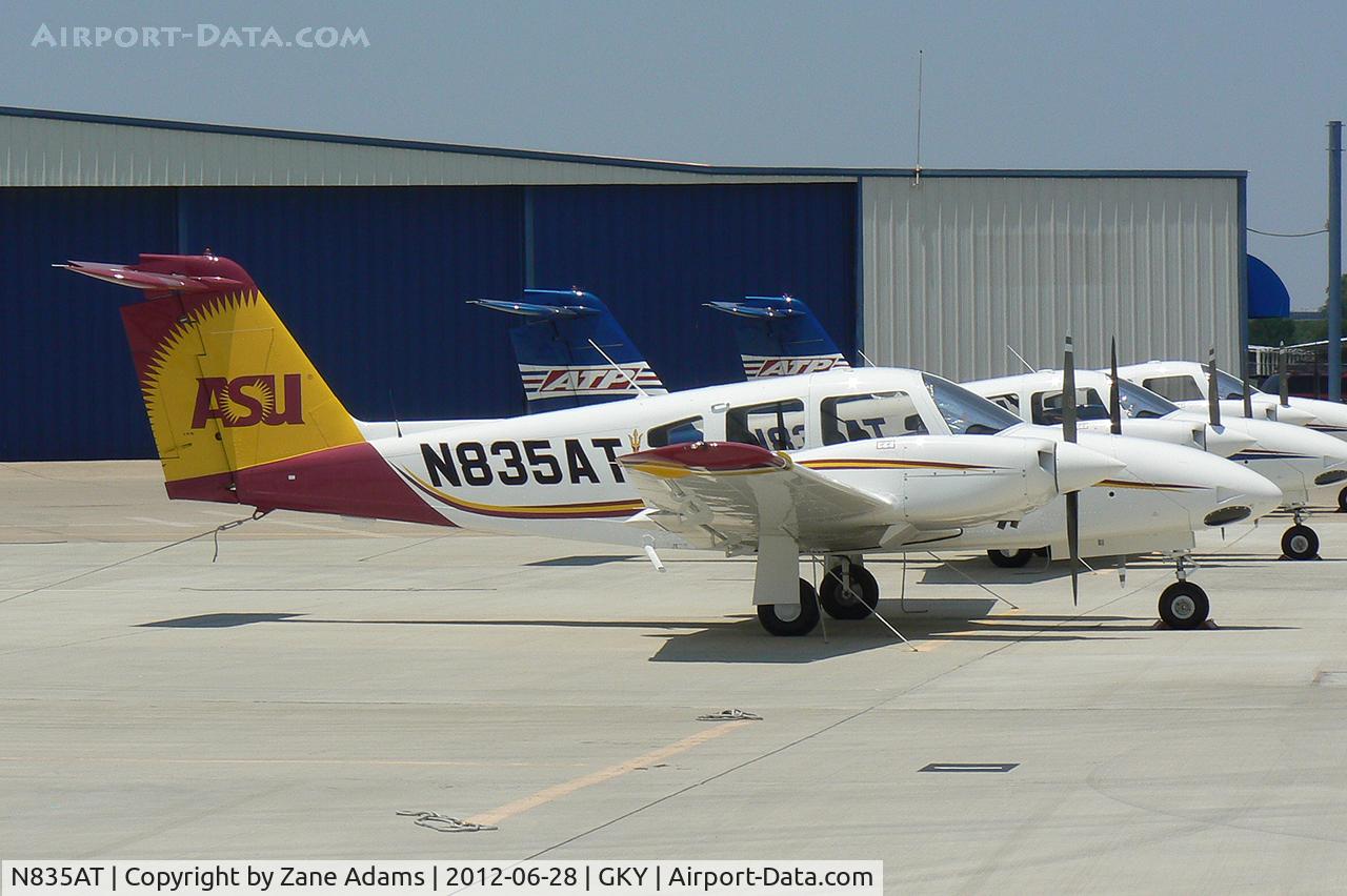 N835AT, Piper PA-44-180 Seminole C/N 4496315, At Arlington Municipal