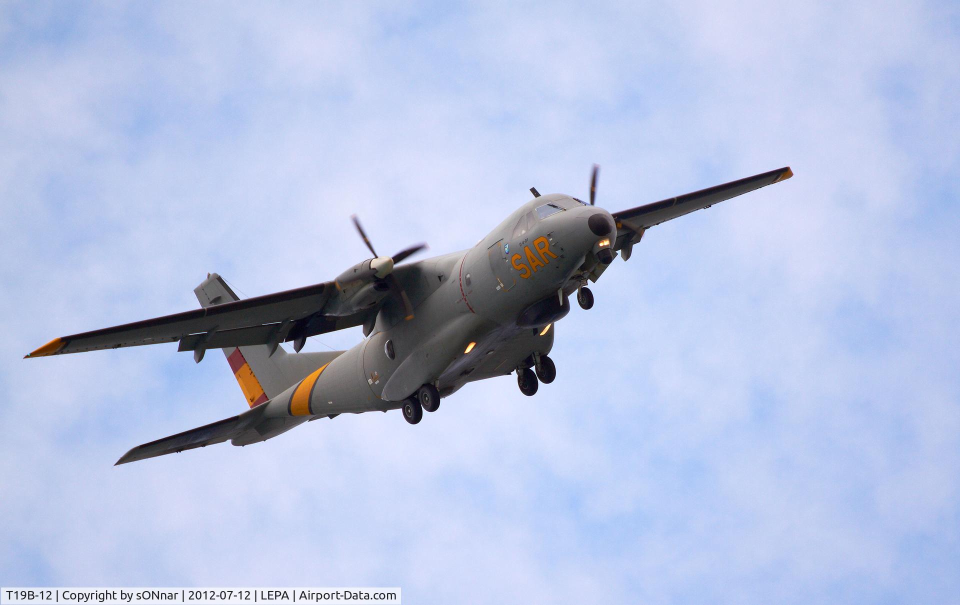 T19B-12, 1991 Airtech CN-235-100M C/N C050, Airtech CN-235-100M. Search-And-Rescue. Training over Palma beach.
